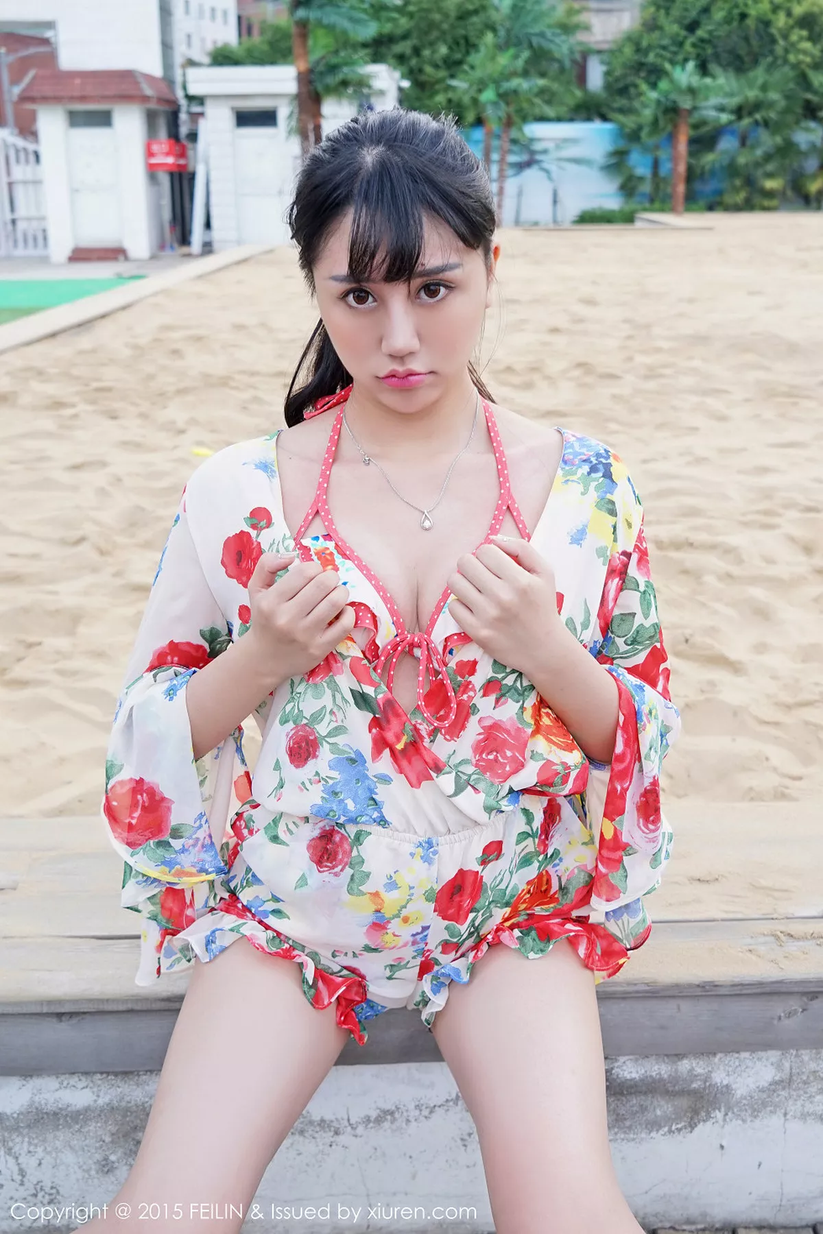 秀人集.com_[FeiLin嗲囡囡]Vol.005_嫩模杨晓青儿沙滩上的网球女郎性感内衣写真42P