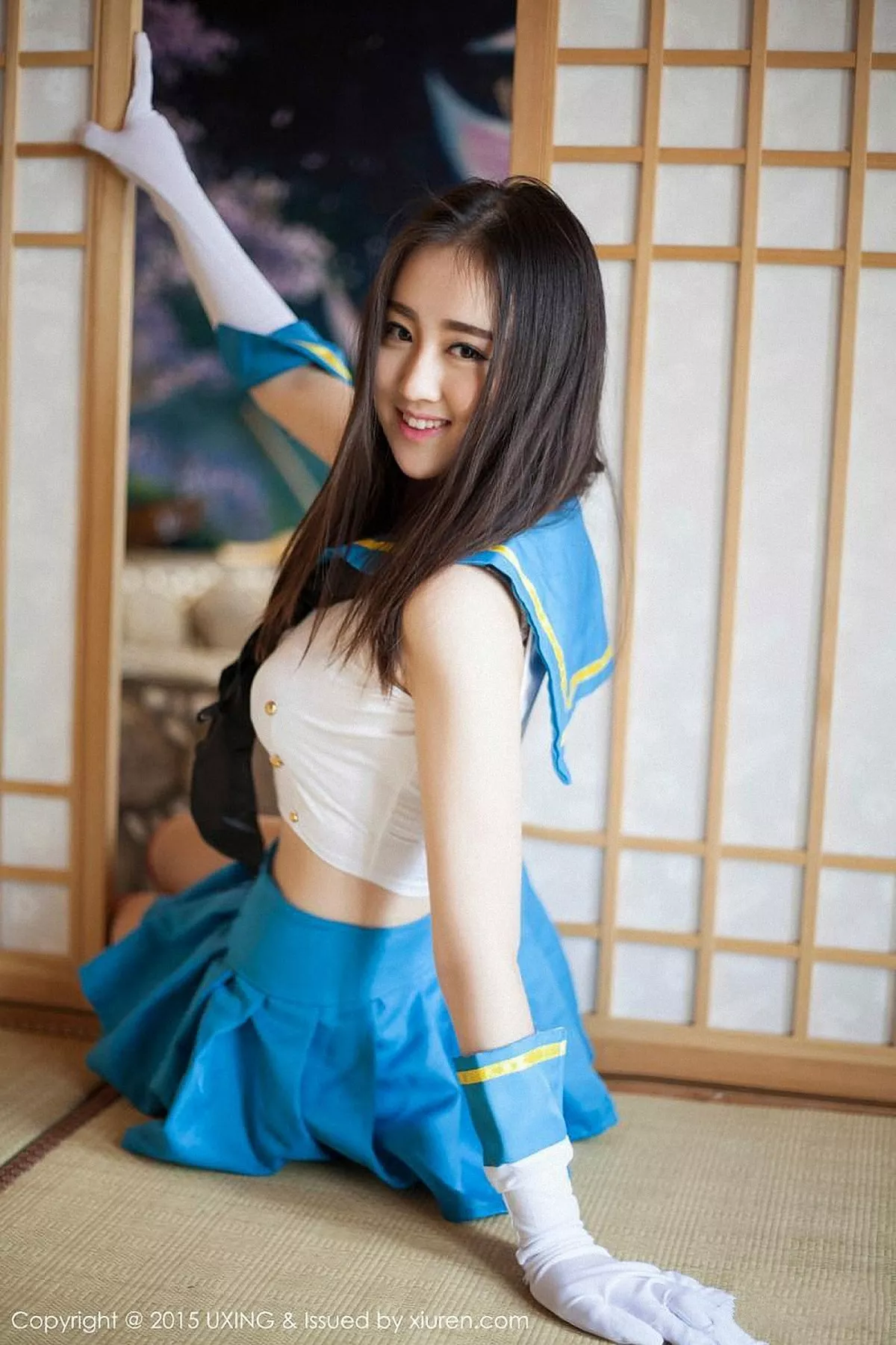 秀人集.com_[UXING优星馆]Vol.005_新人嫩模Romi王朝朝蓝色妖姬性感比基尼秀豪乳写真62P