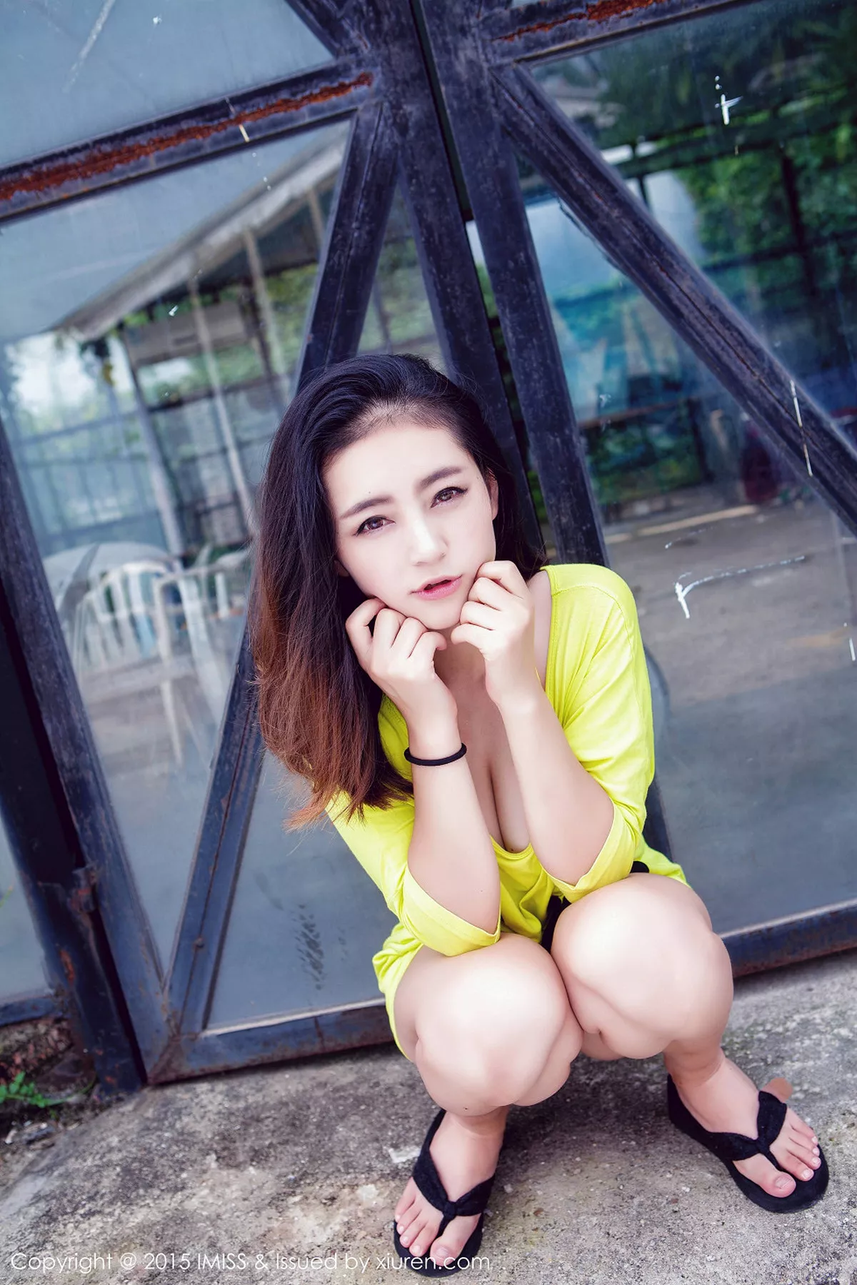 秀人集.com_[IMISS爱蜜社]Vol.017_嫩模夏茉GIGI黄色连体泳装木瓜奶极致诱惑写真64P