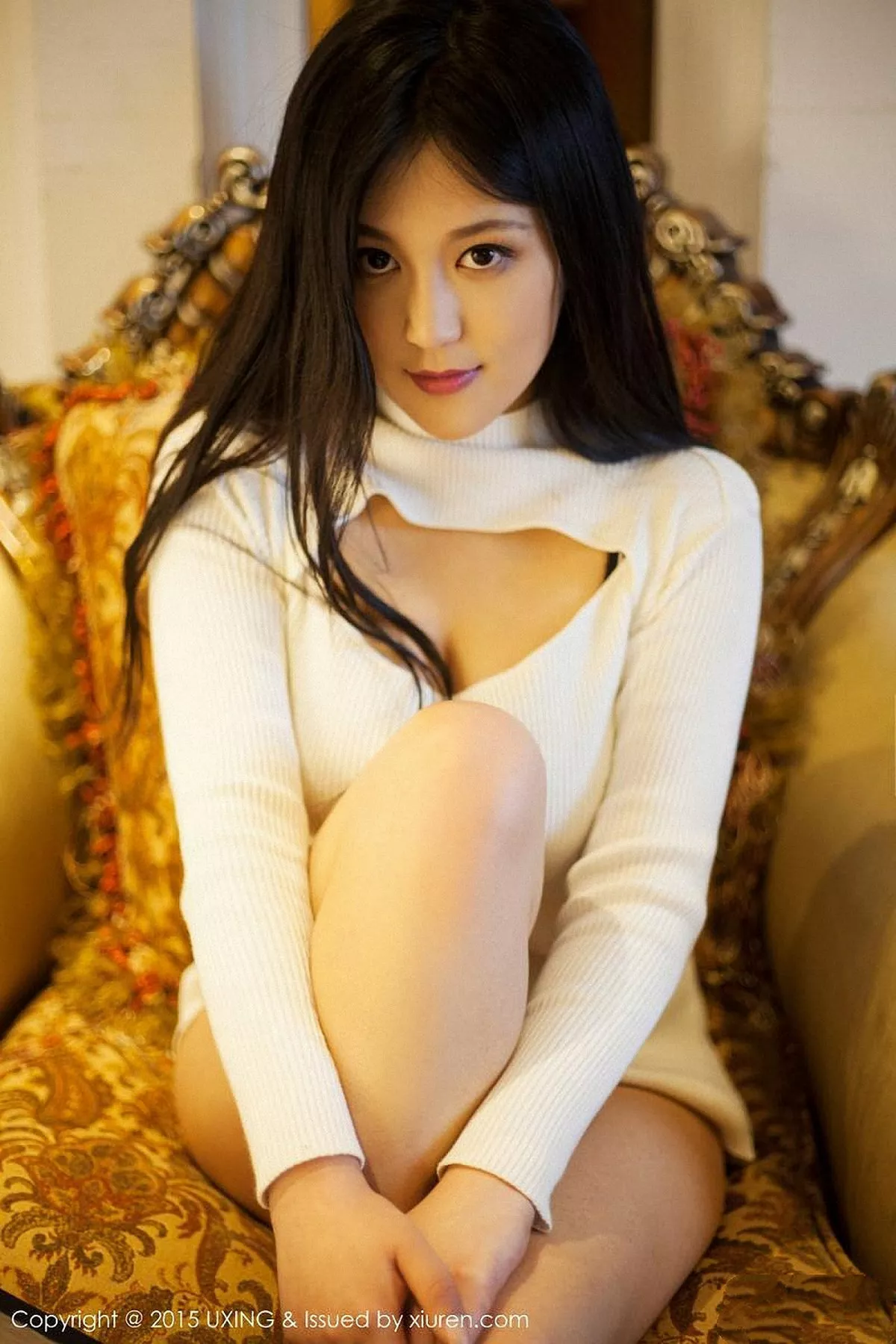 秀人集.com_[UXING优星馆]Vol.006_嫩模莲漪lenne红色内裤性感翘臀低胸内衣秀豪乳55P