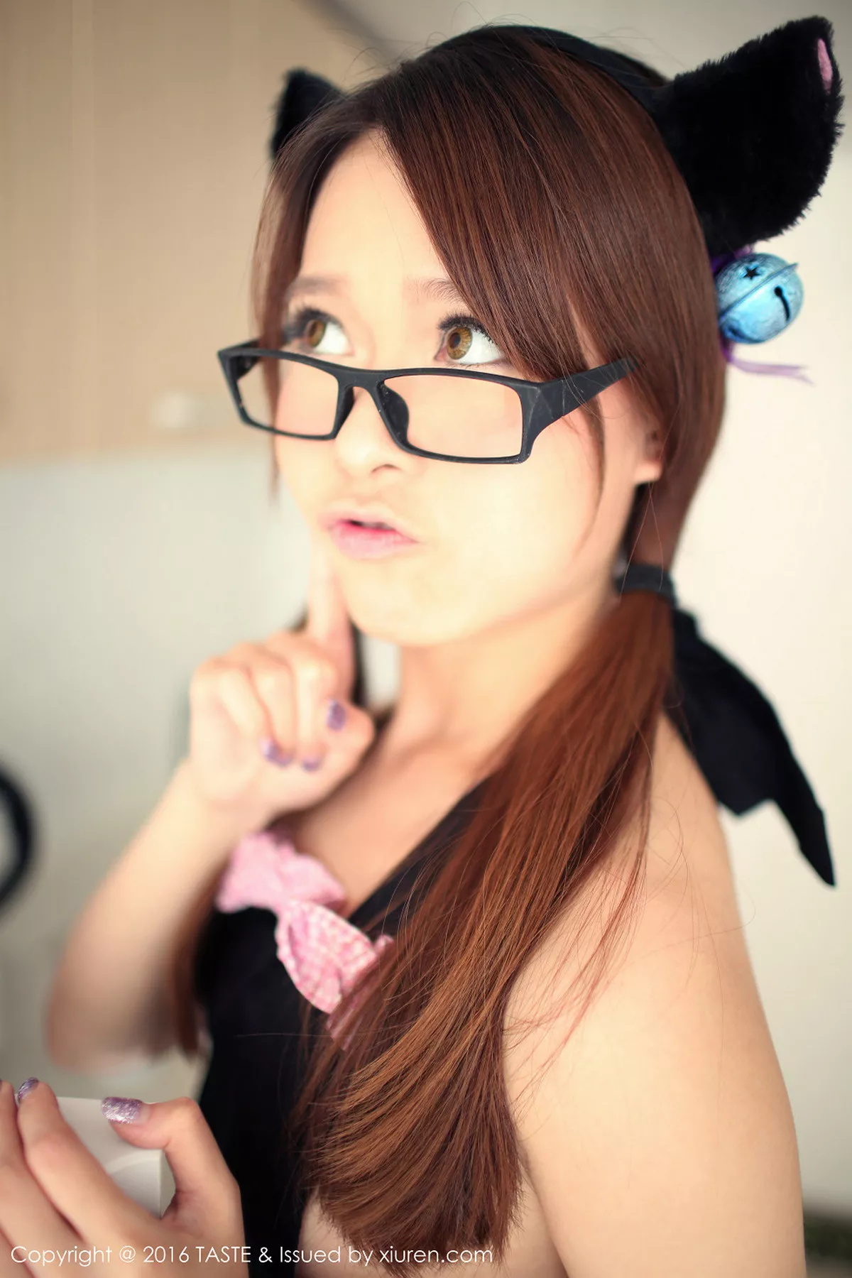 秀人集.com_[Taste顽味生活]Vol.005_嫩模Carol酱性感兔女郎黑色女仆装居家写真61P