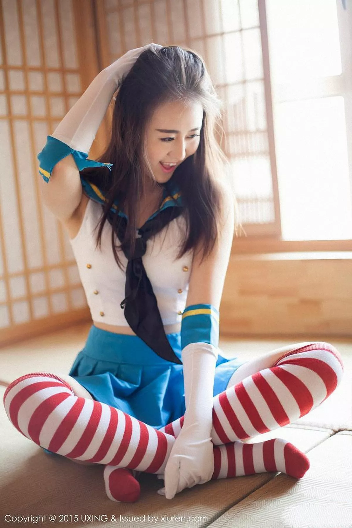 秀人集.com_[UXING优星馆]Vol.005_新人嫩模Romi王朝朝蓝色妖姬性感比基尼秀豪乳写真62P