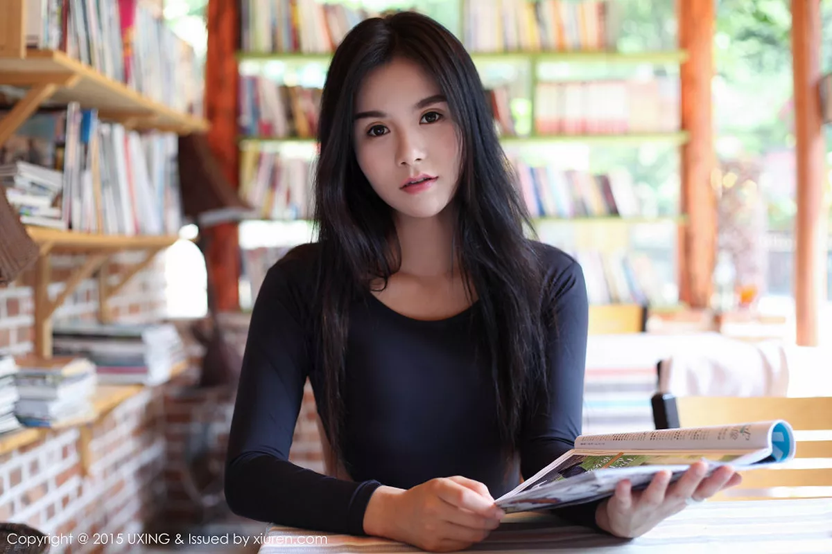 秀人集.com_[UXING优星馆]Vol.015_嫩模王欣然牛仔裤加白衬衫秀完美身材清爽迷人写真55P