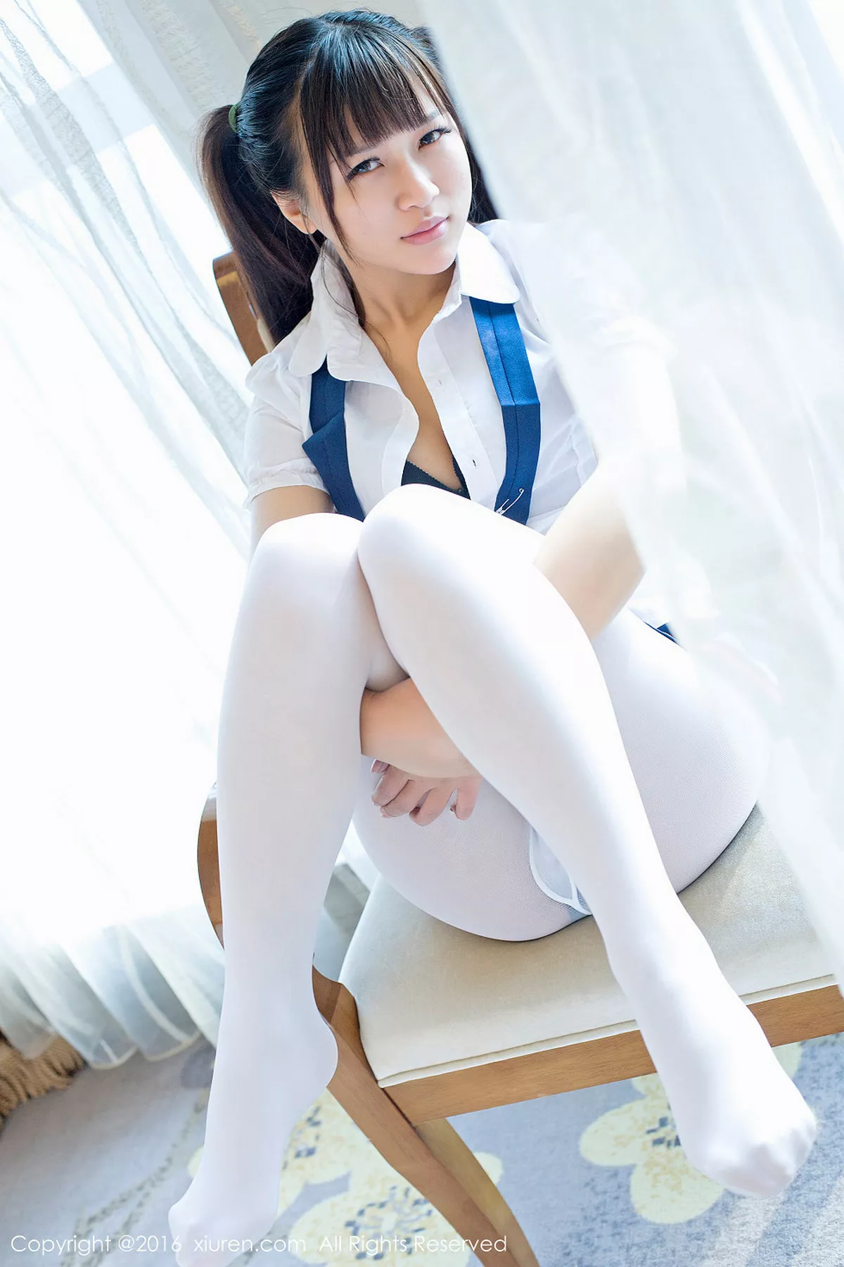 秀人集.com_[XiuRen秀人网]No.672_嫩模熙熙熙熙恩居家学生装丝袜秀完美身材翘臀诱惑写真66P