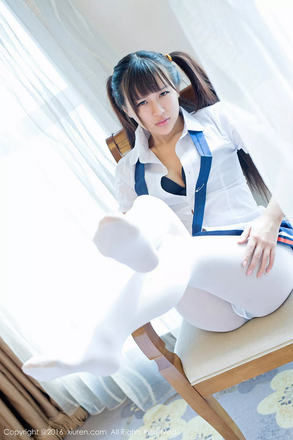 秀人集.com_[XiuRen秀人网]No.672_嫩模熙熙熙熙恩居家学生装丝袜秀完美身材翘臀诱惑写真66P