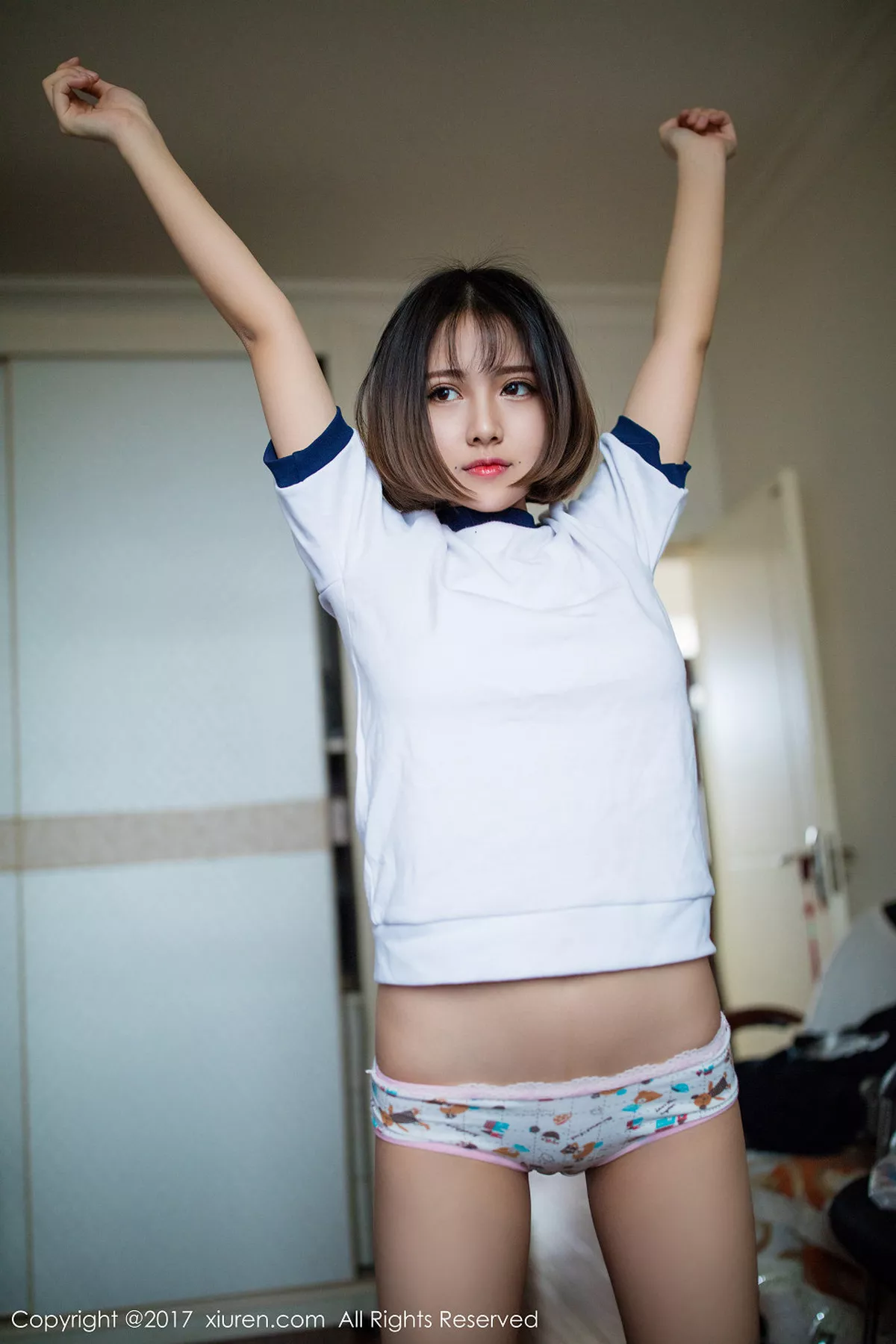 秀人集.com_[XiuRen秀人网]No.736_童颜巨乳萝莉小魔女奈奈居家美少女撩衣秀半球诱惑写真41P