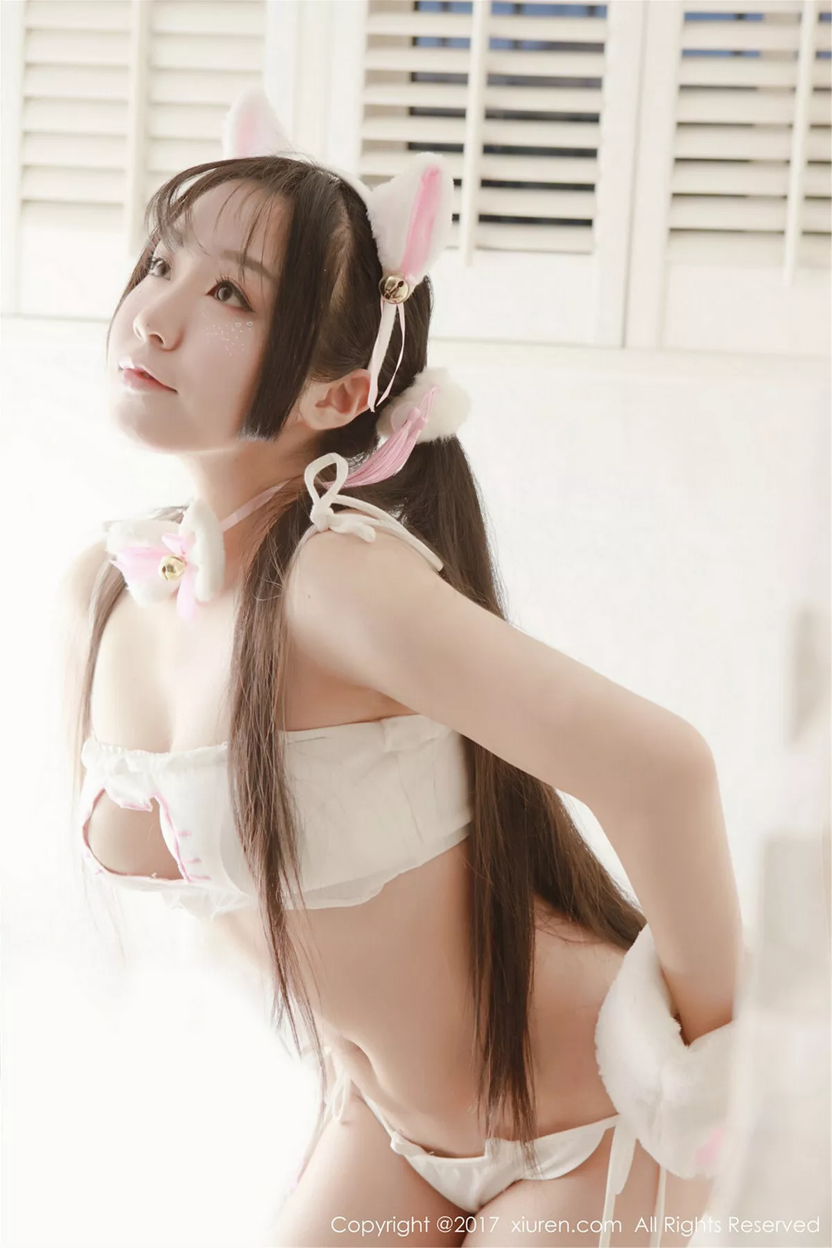 秀人集.com_[XiuRen秀人网]No.753_嫩模吃白菜的vi菜菜性感小野猫居家丁字裤完美诱惑写真50P