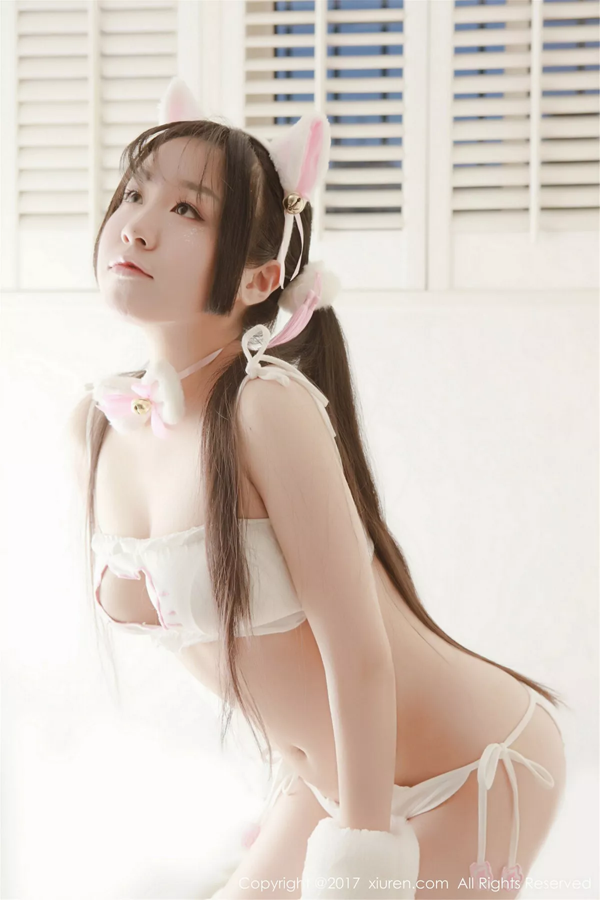 秀人集.com_[XiuRen秀人网]No.753_嫩模吃白菜的vi菜菜性感小野猫居家丁字裤完美诱惑写真50P