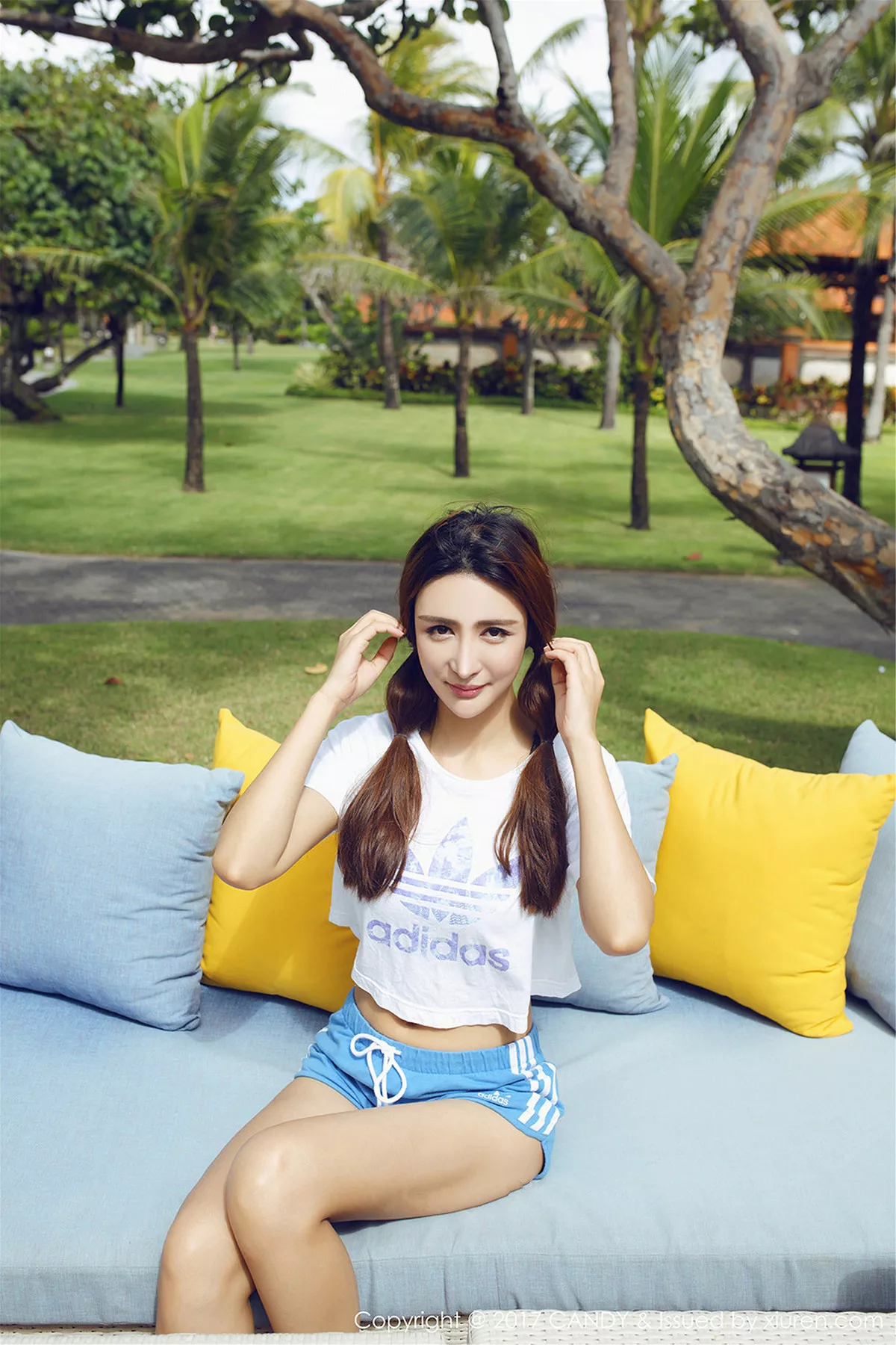 秀人集.com_[Candy糖果画报]Vol.024_嫩模伊莉娜巴厘岛旅拍性感短裤运动装秀完美身材写真61P