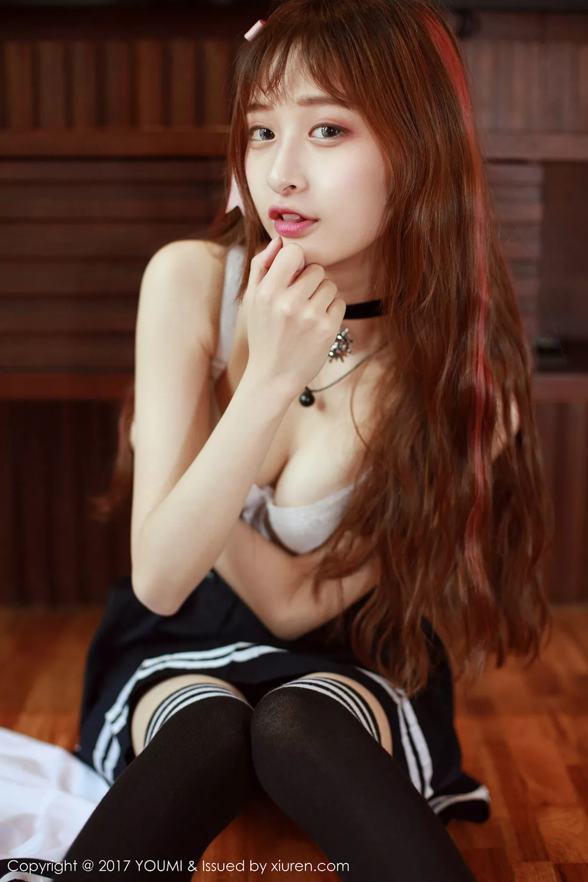 秀人集.com_[YouMi尤蜜荟]Vol.046_新人嫩模little贝壳居家白色蕾丝内衣秀白嫩肌肤性感写真50P