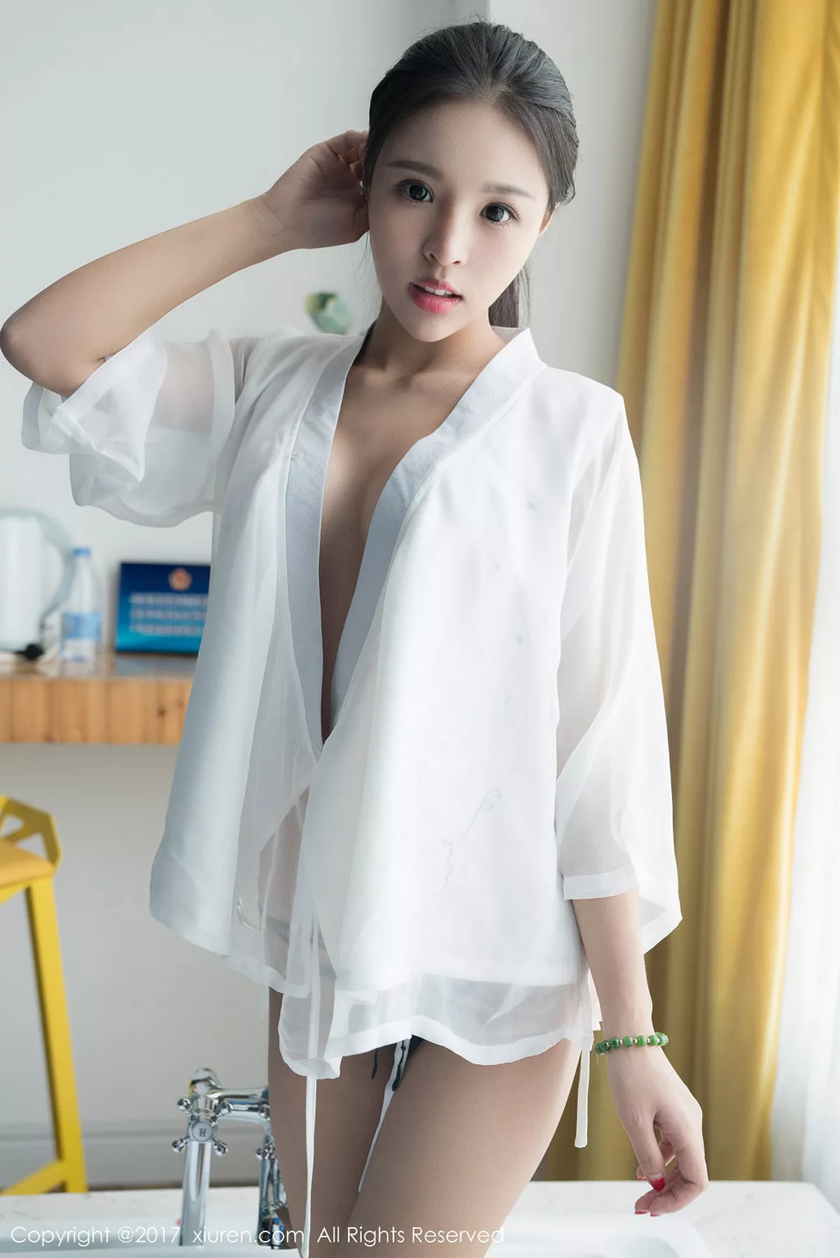 秀人集.com_[XiuRen秀人网]No.767_嫩模韩秀冉居家私房黑色情趣内裤秀完美身材性感朱唇诱惑写真47P