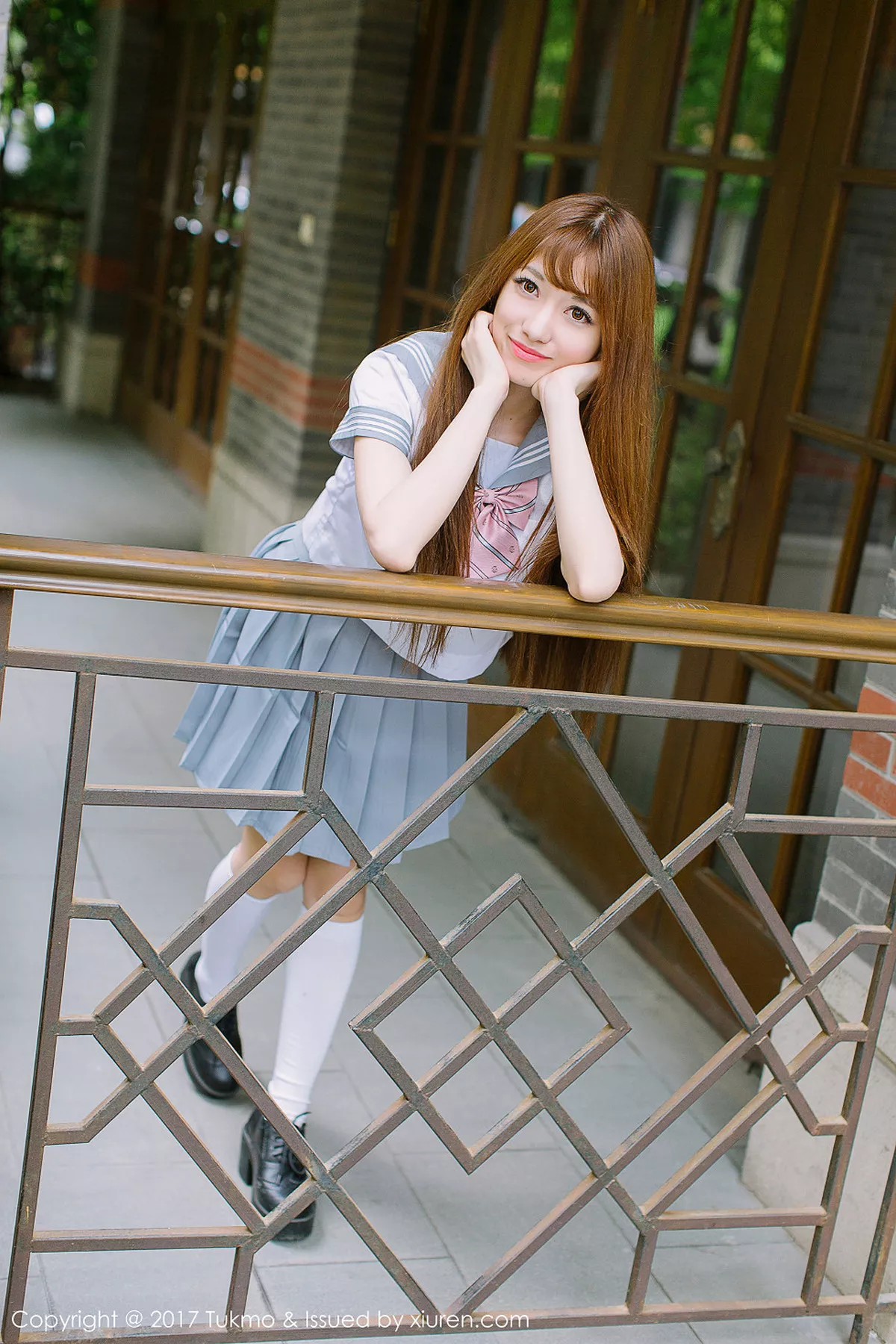 秀人集.com_[Tukmo兔几盟]Vol.094_嫩模赵乃莹性感学生装及成熟红色连身裙清爽迷人写真33P