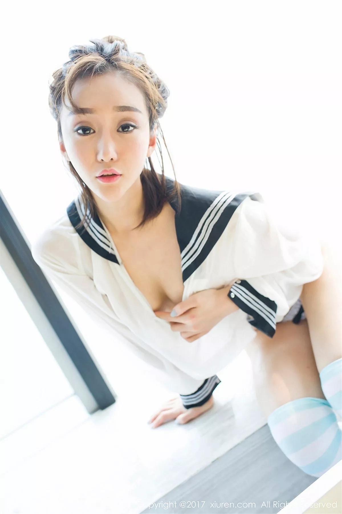 秀人集.com_[XiuRen秀人网]No.779_网红嫩模顾灿条带死库水秀白嫩美乳学生制服湿身诱惑写真49P