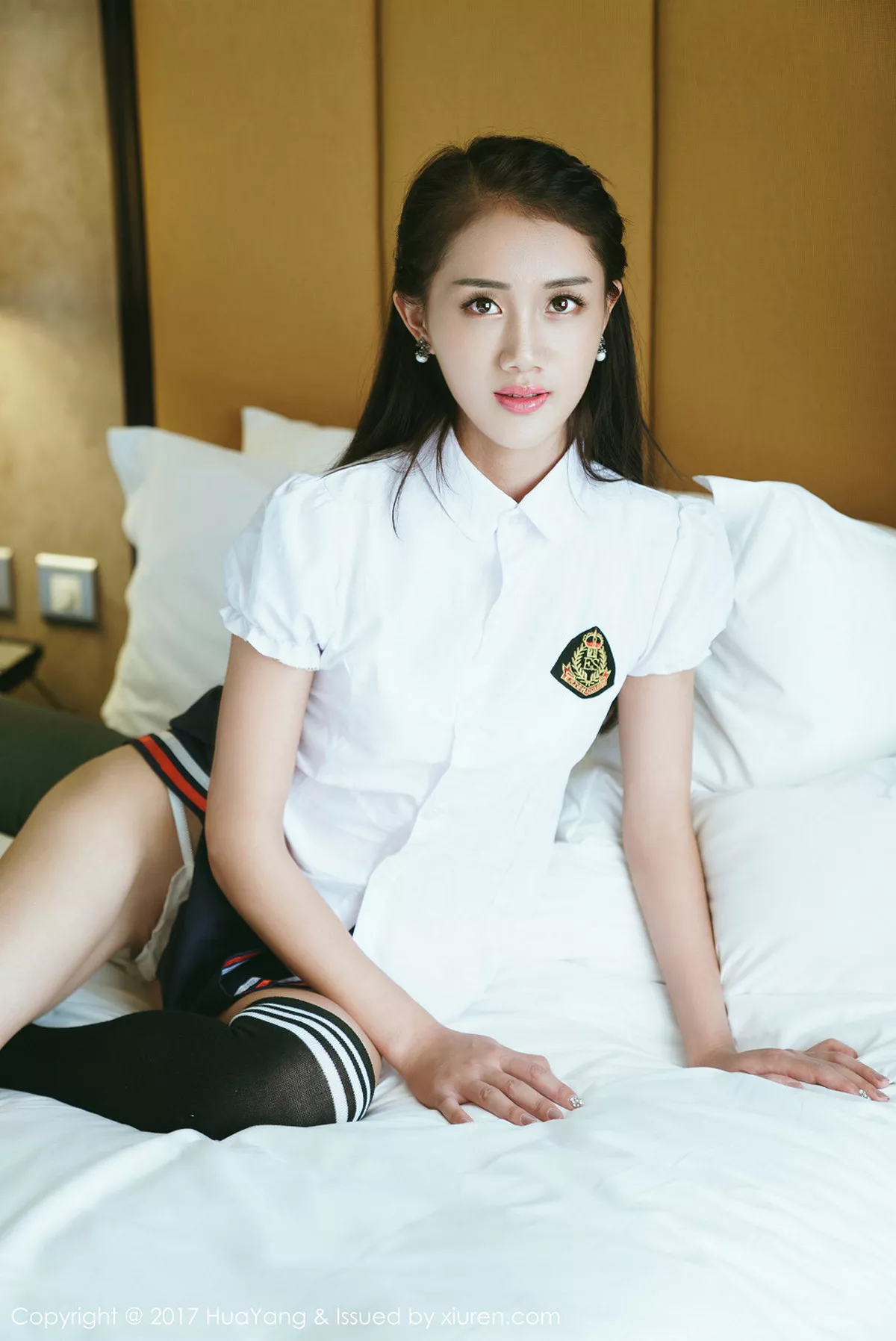 秀人集.com_[HuaYang花漾]Vol.009_高颜值嫩模晴儿Anne白色薄纱秀性感内衣丁字裤诱惑写真40P