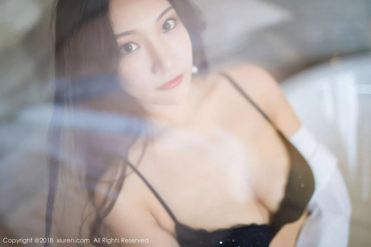 秀人集.com_[XiuRen秀人网]No.893_嫩模小狐狸Sica性感黑色女仆装+浴室透视内衣诱惑写真45P