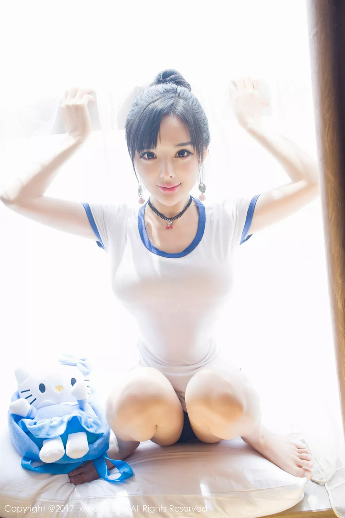 秀人集.com_[XiuRen秀人网]No.874_嫩模柠檬baby居家白色吊带猫女郎+日系体操服完美诱惑写真47P