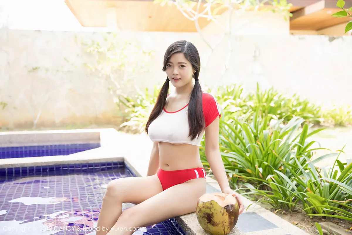 秀人集.com_[Candy糖果画报]Vol.050_嫩模林美惠子Mieko沙巴旅拍泳池边性感内衣湿身诱惑写真30P