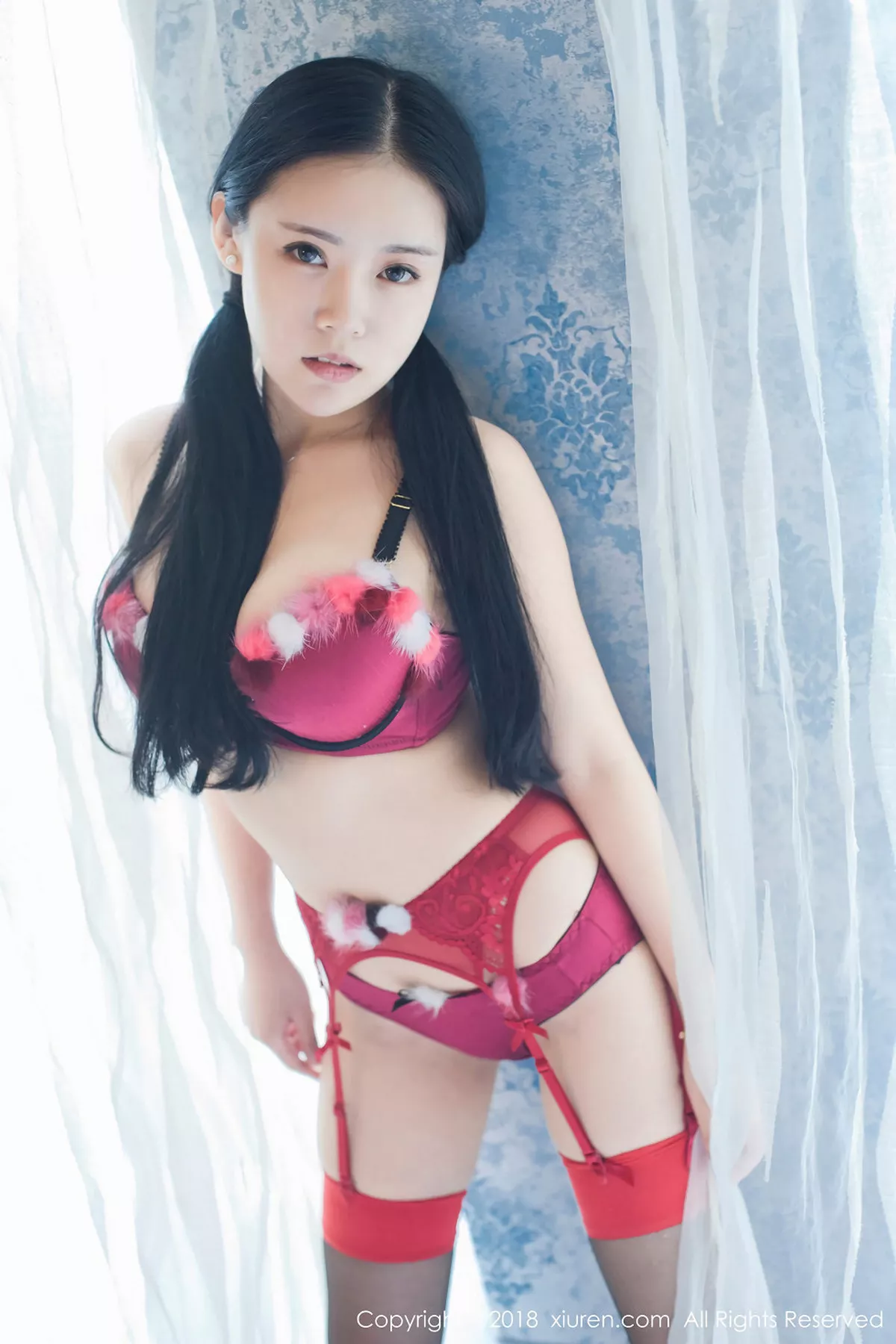 秀人集.com_[XiuRen秀人网]No.932_巨乳嫩模红气球红色连体内衣+日系开胸死库水爆乳诱惑写真49P