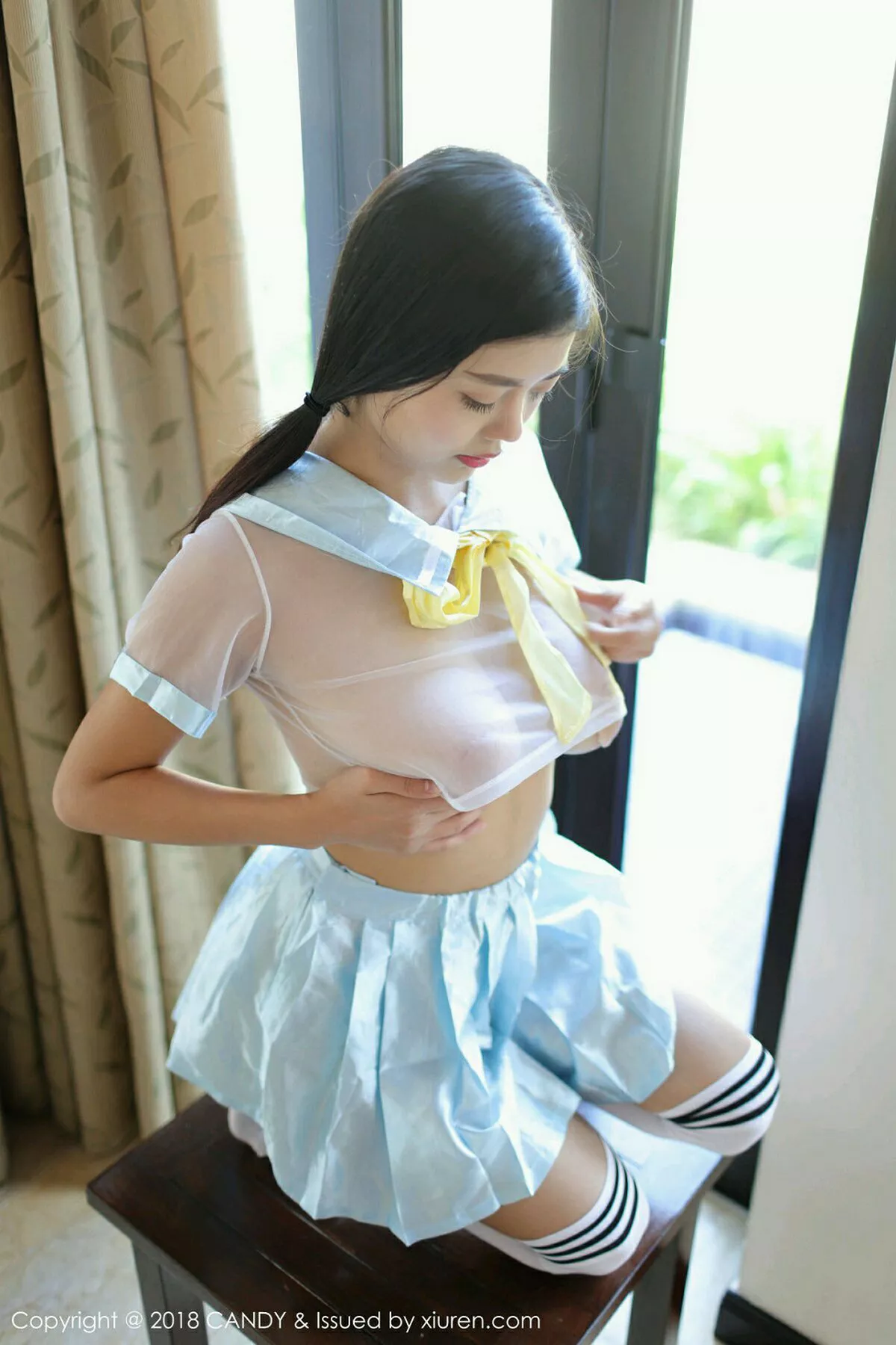 秀人集.com_[Candy糖果画报]Vol.057_女神Mieko林美惠子沙巴旅拍粉肚兜透视秀豪乳诱惑写真47P