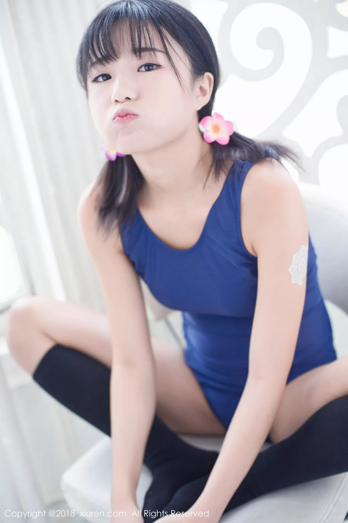 秀人集.com_[XiuRen秀人网]No.950_嫩模仓井优香日系蓝色体操服+性感白色内衣秀完美身材诱惑写真45P