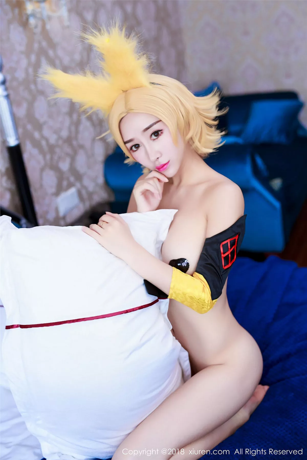 秀人集.com_[XiuRen秀人网]No.937_嫩模邹晶晶女王王者荣耀妲己COS大尺度露血滴子美乳诱惑写真44P