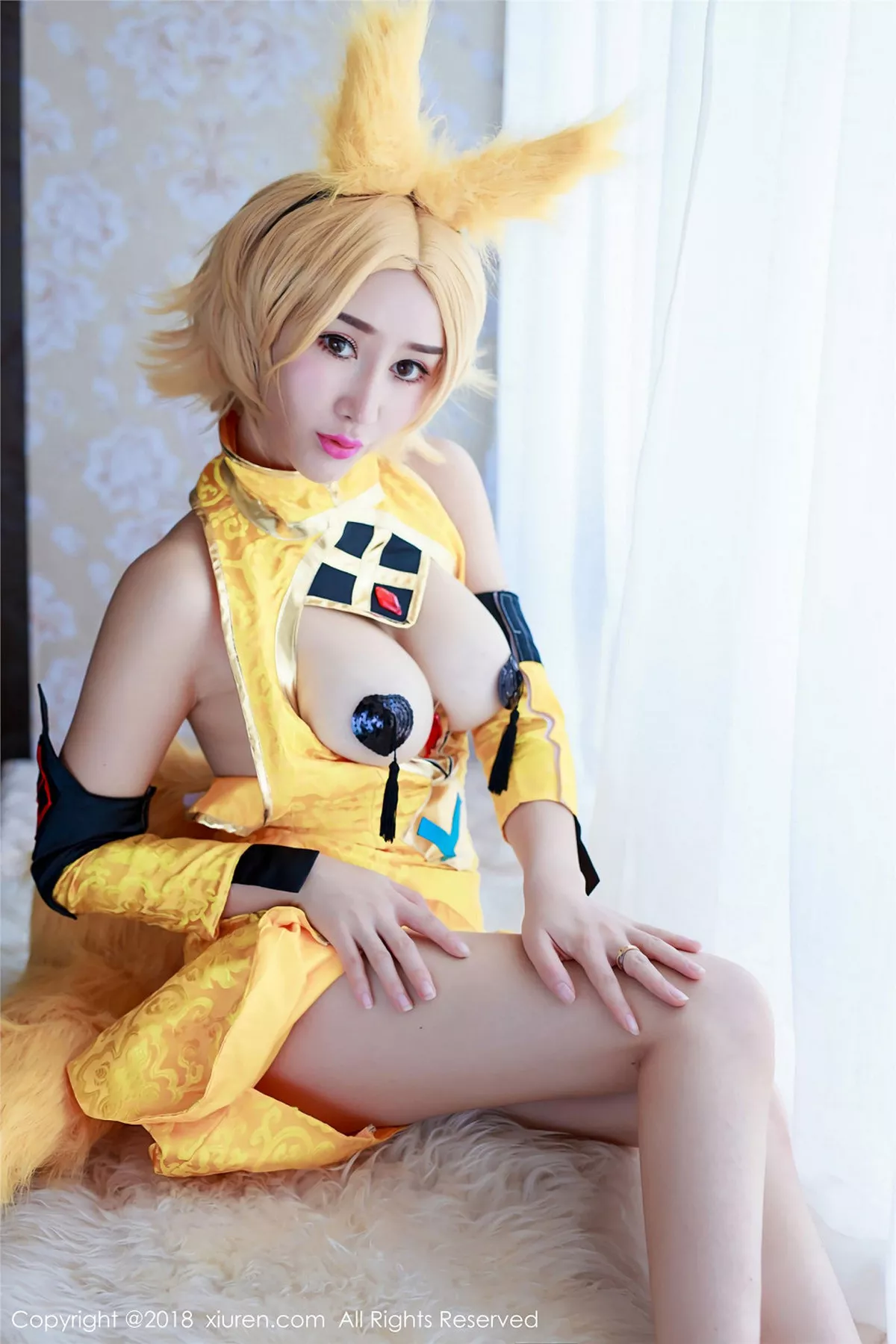 秀人集.com_[XiuRen秀人网]No.937_嫩模邹晶晶女王王者荣耀妲己COS大尺度露血滴子美乳诱惑写真44P