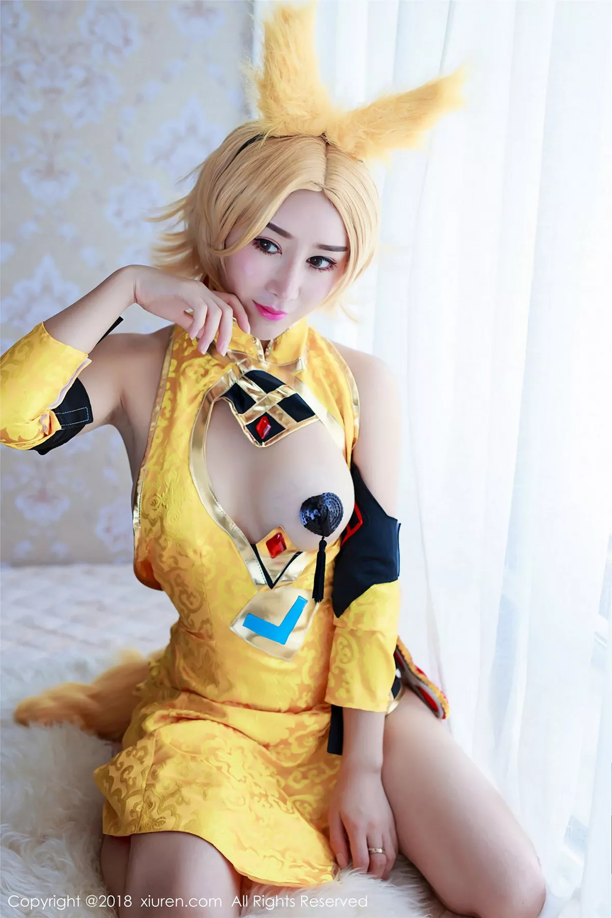 秀人集.com_[XiuRen秀人网]No.937_嫩模邹晶晶女王王者荣耀妲己COS大尺度露血滴子美乳诱惑写真44P