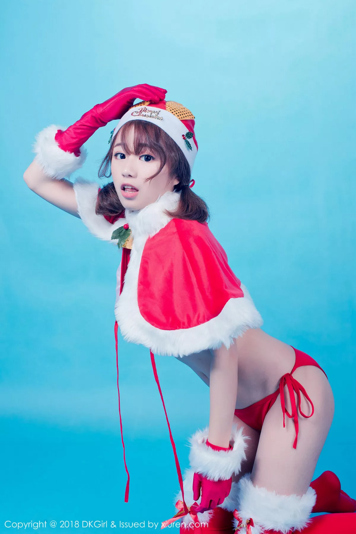 秀人集.com_[DKGirl御女郎]Vol.066_嫩模仓井优香红色圣诞女郎真空半露美乳遮点火辣诱惑写真55P