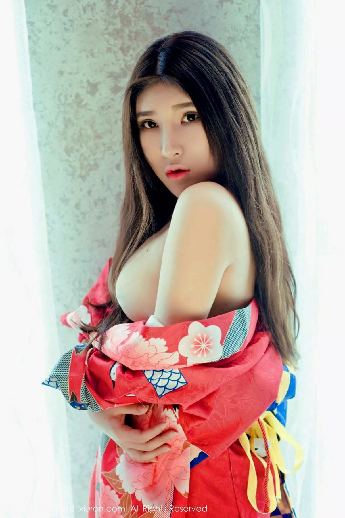 秀人集.com_[XiuRen秀人网]No.973_嫩模当然是小熊呀日本花魁和服+蓝色点式比基尼秀完美身材写真42P