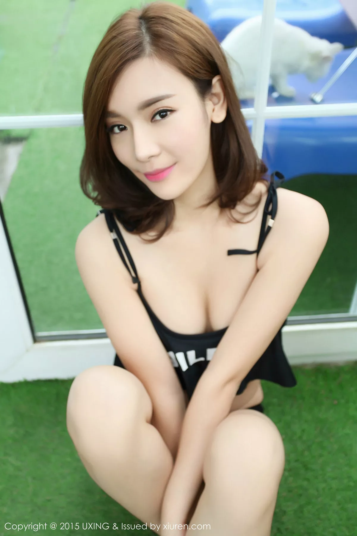 秀人集.com_[UXING优星馆]Vol.030_嫩模小祸祸管珂黑色性感比基尼清新迷人写真57P