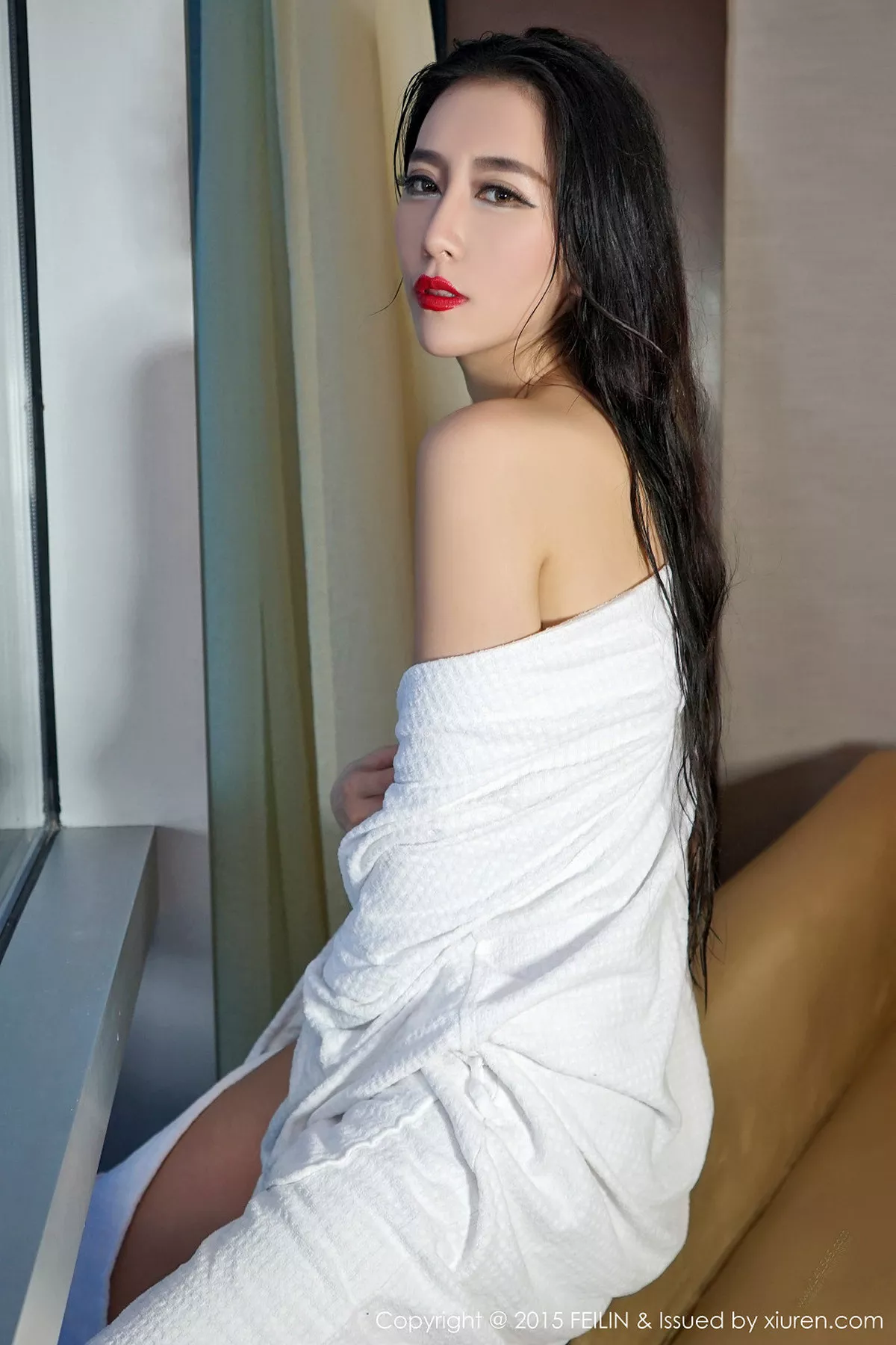 秀人集.com_[FeiLin嗲囡囡]Vol.011_嫩模傅诗瑶SIRI浴室大尺度湿身丰满豪乳诱惑43P
