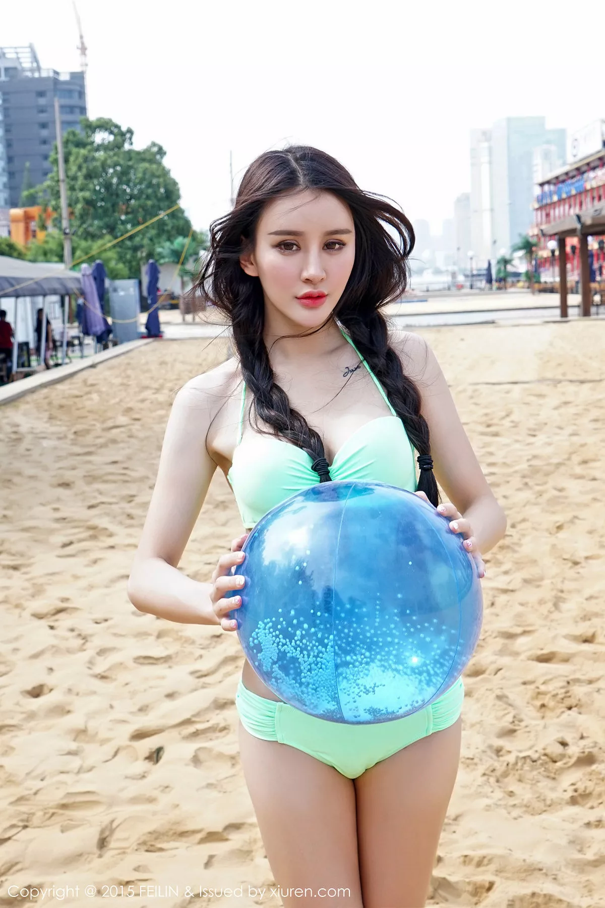 秀人集.com_[FeiLin嗲囡囡]Vol.012_嫩模Cheryl青树排球女郎性感比基尼秀美胸写真43P