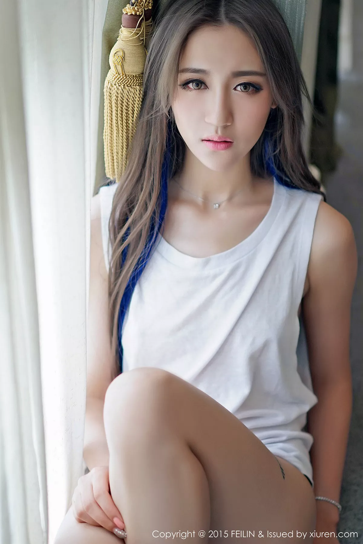 秀人集.com_[FeiLin嗲囡囡]Vol.013_嫩模晗大大Via大尺度奶油抹胸诱惑翘臀写真50P