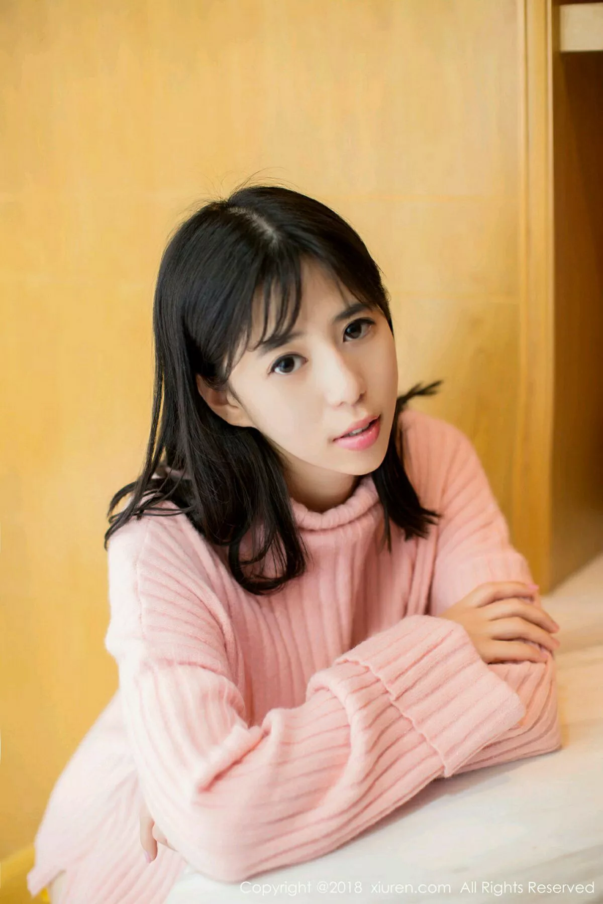 秀人集.com_[XiuRen秀人网]No.996_嫩模艾栗栗性感护士装+粉红毛衣秀完美身材甜美写真43P