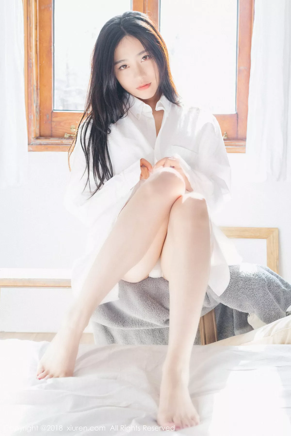 秀人集.com_[XiuRen秀人网]No.1024_女神许诺Sabrina居家早安女友系列床上慵懒迷人写真82P