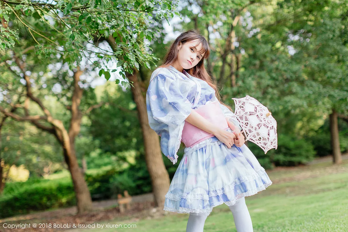 秀人集.com_[Tukmo兔几盟]Vol.118_嫩模夏美酱户外日系百花裙配白丝袜清新迷人写真61P