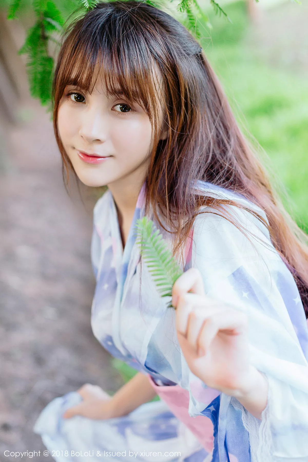 秀人集.com_[Tukmo兔几盟]Vol.118_嫩模夏美酱户外日系百花裙配白丝袜清新迷人写真61P