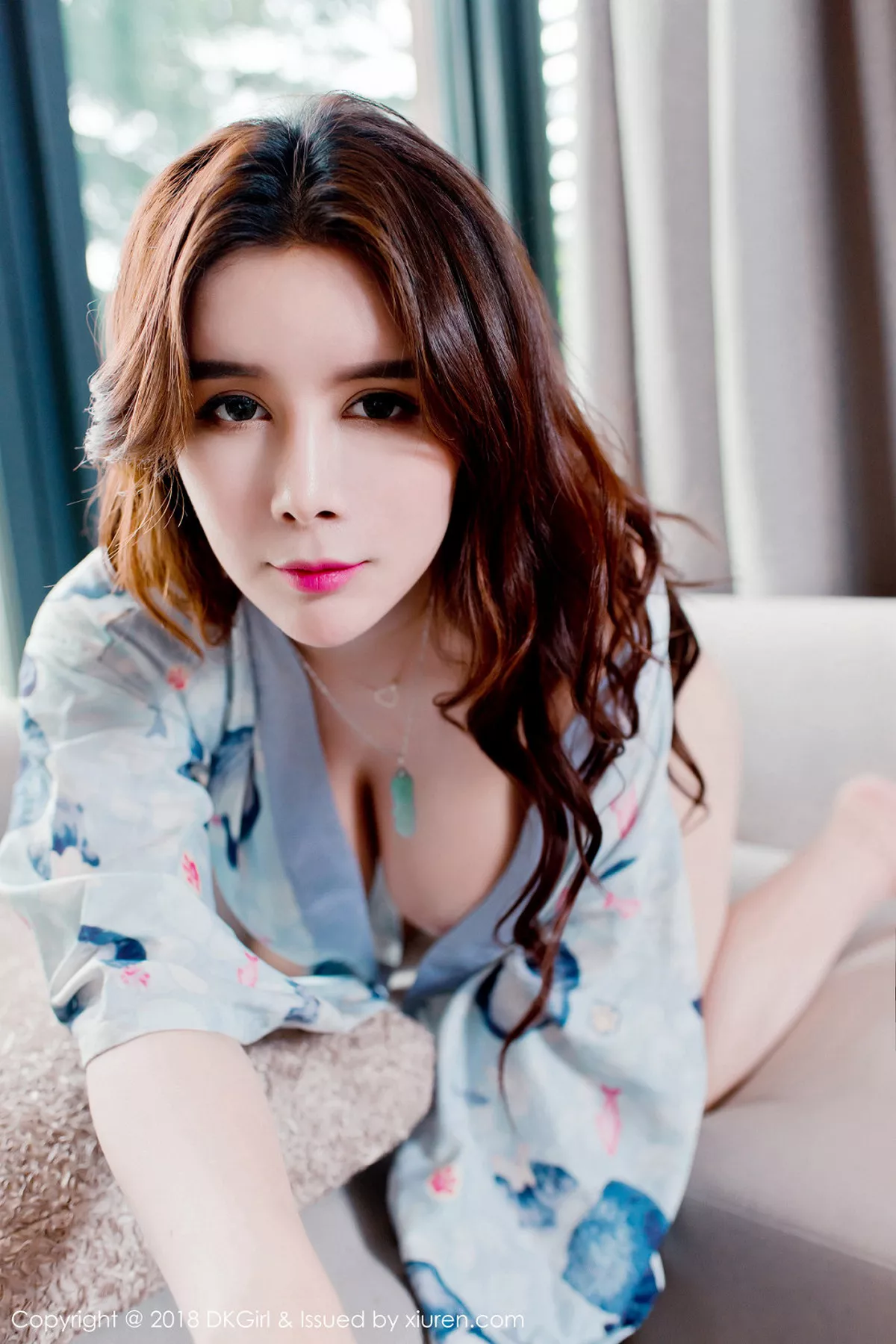 秀人集.com_[DKGirl御女郎]Vol.075_嫩模雪千寻粉色薄纱内衣+真空浴袍秀傲人豪乳诱惑写真54P