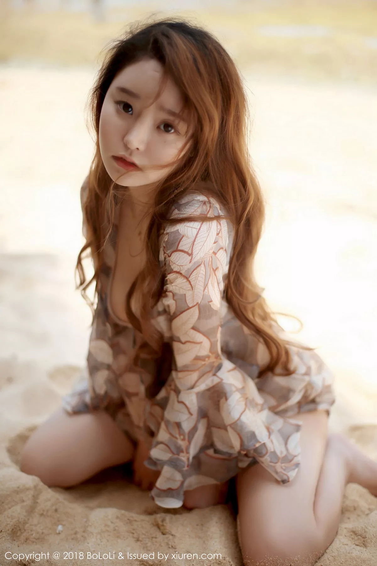 秀人集.com_[BoLoli波萝社]Vol.120_女神柳侑绮Sevenbaby夏日海边性感白色连身裙湿身诱惑写真45P
