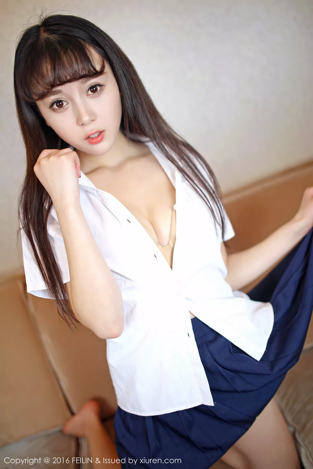 秀人集.com_[FeiLin嗲囡囡]Vol.031_嫩模赵小米Kitty脱内衣秀豪乳粉红丁字裤诱惑写真57P