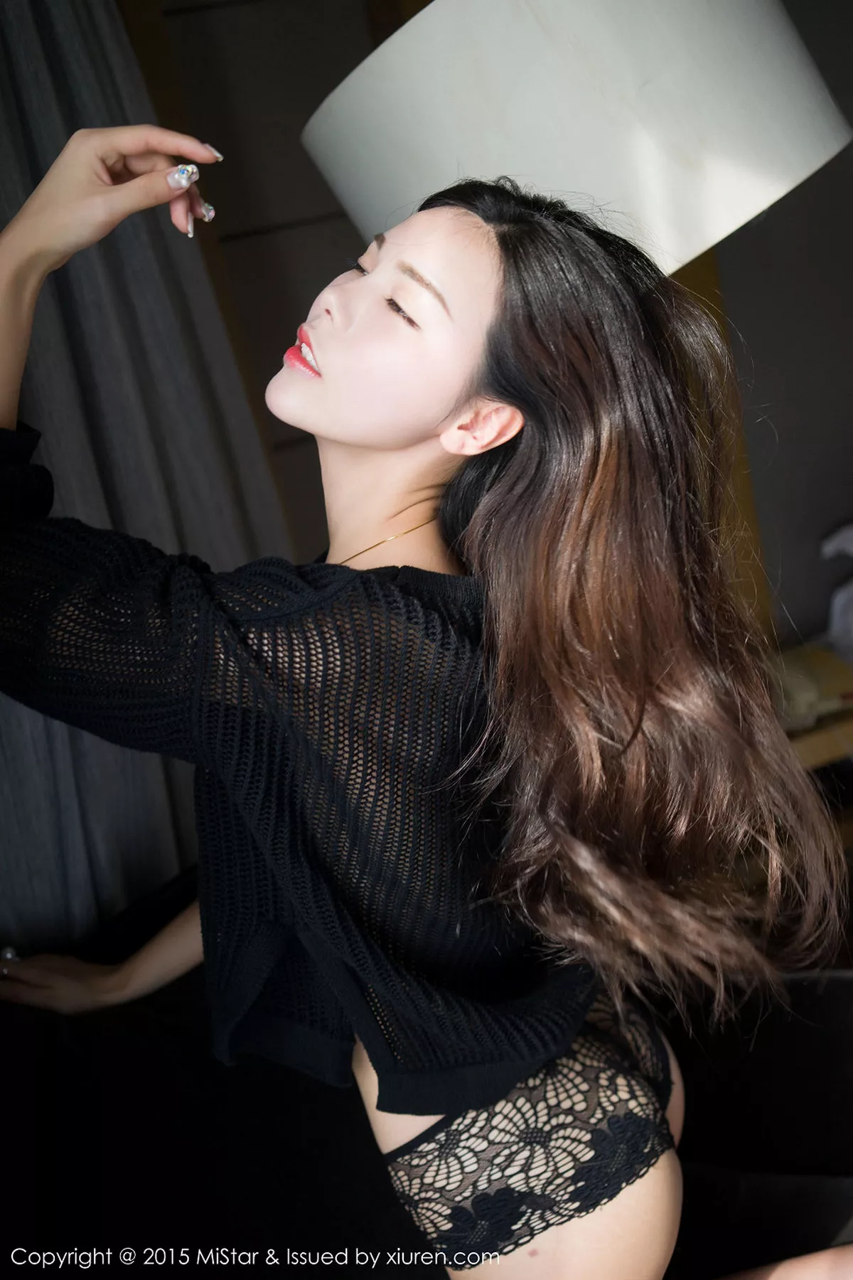 秀人集.com_[MiStar魅妍社]Vol.048_人气嫩模沈佳熹白色蕾丝透视内衣现豪乳翘臀写真65P
