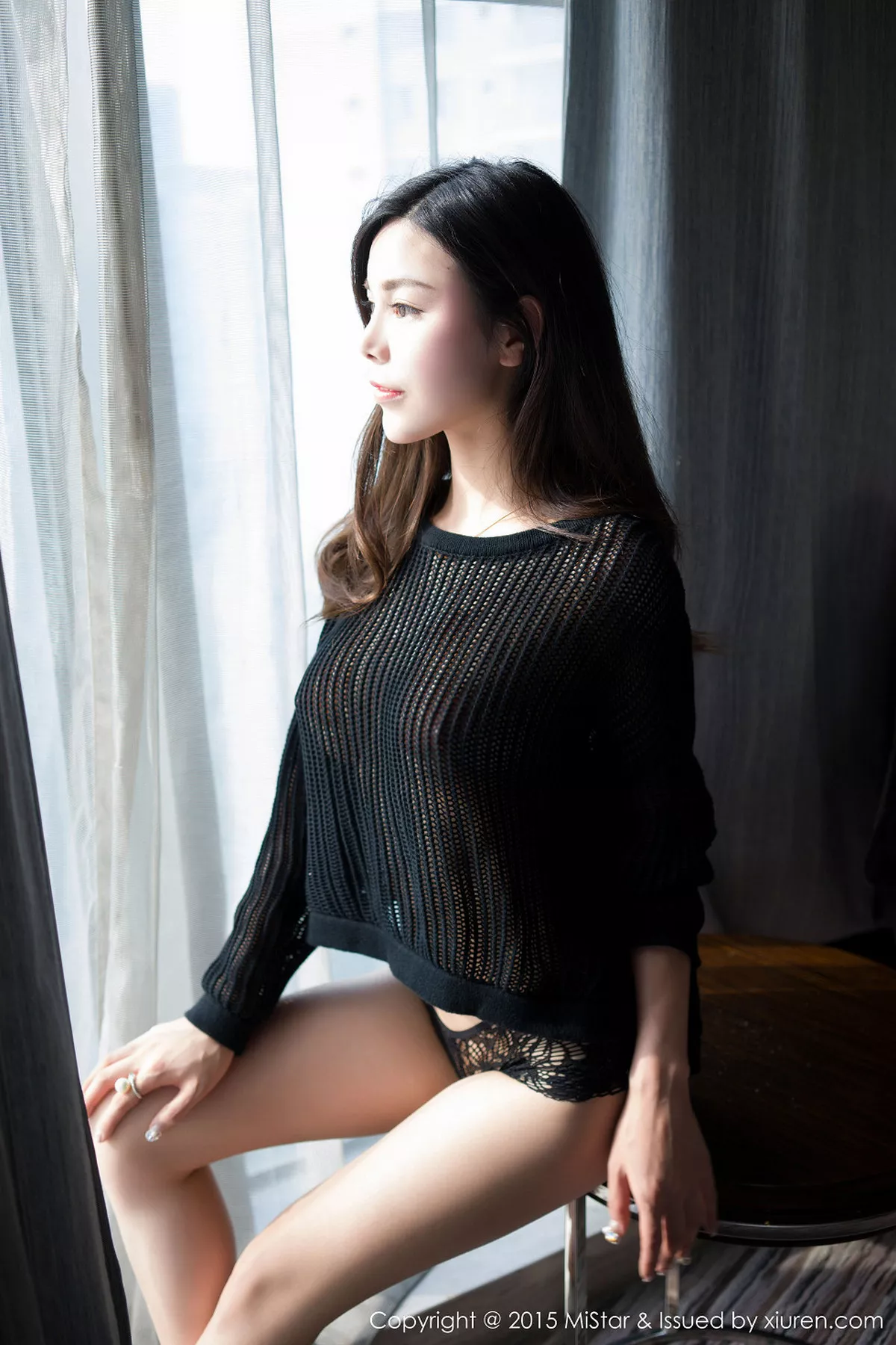 秀人集.com_[MiStar魅妍社]Vol.048_人气嫩模沈佳熹白色蕾丝透视内衣现豪乳翘臀写真65P