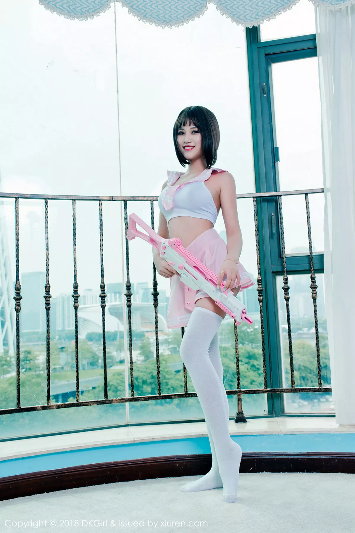 秀人集.com_[DKGirl御女郎]Vol.082_嫩模萌宝儿BoA户外真空球衣+室内真空短裙露豪乳极致诱惑写真48P