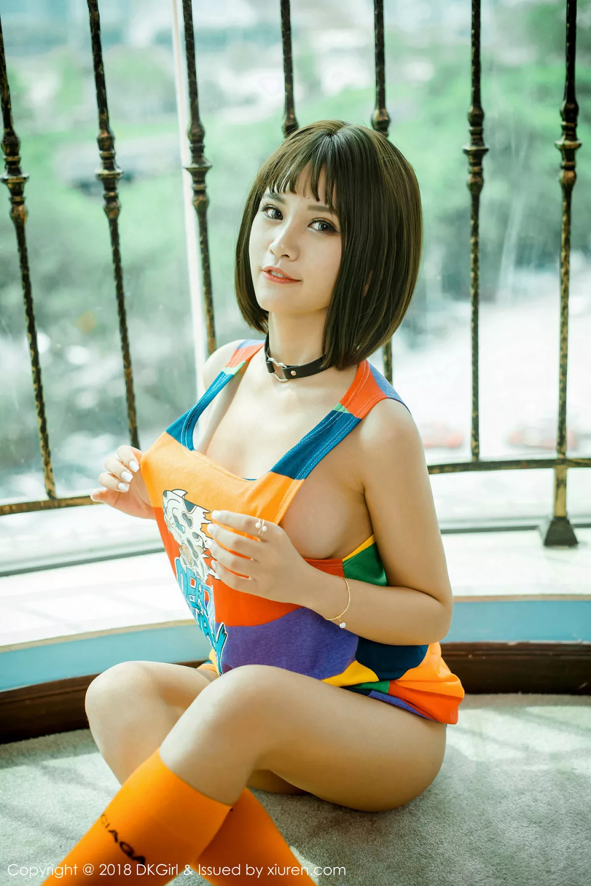 秀人集.com_[DKGirl御女郎]Vol.082_嫩模萌宝儿BoA户外真空球衣+室内真空短裙露豪乳极致诱惑写真48P