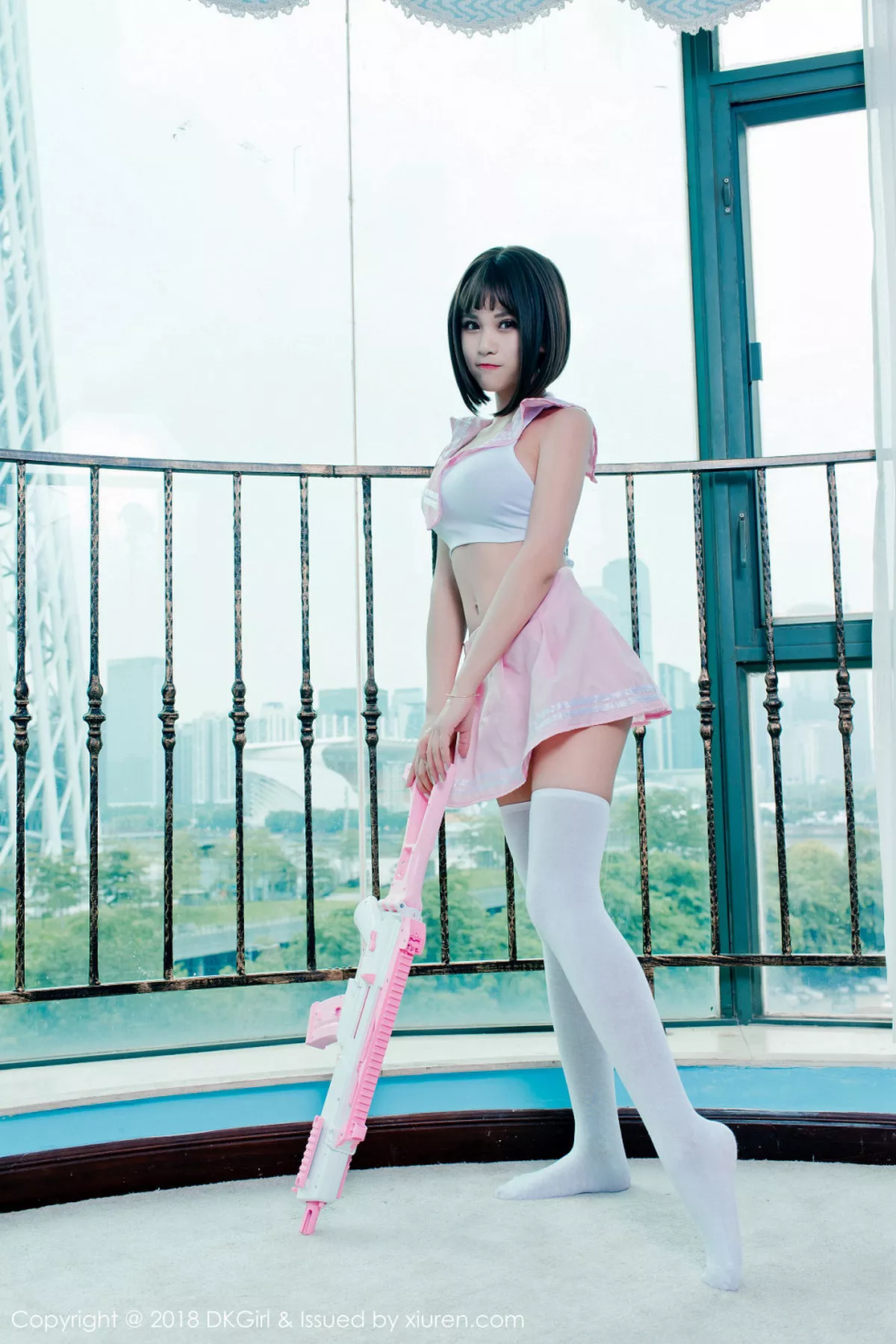 秀人集.com_[DKGirl御女郎]Vol.082_嫩模萌宝儿BoA户外真空球衣+室内真空短裙露豪乳极致诱惑写真48P