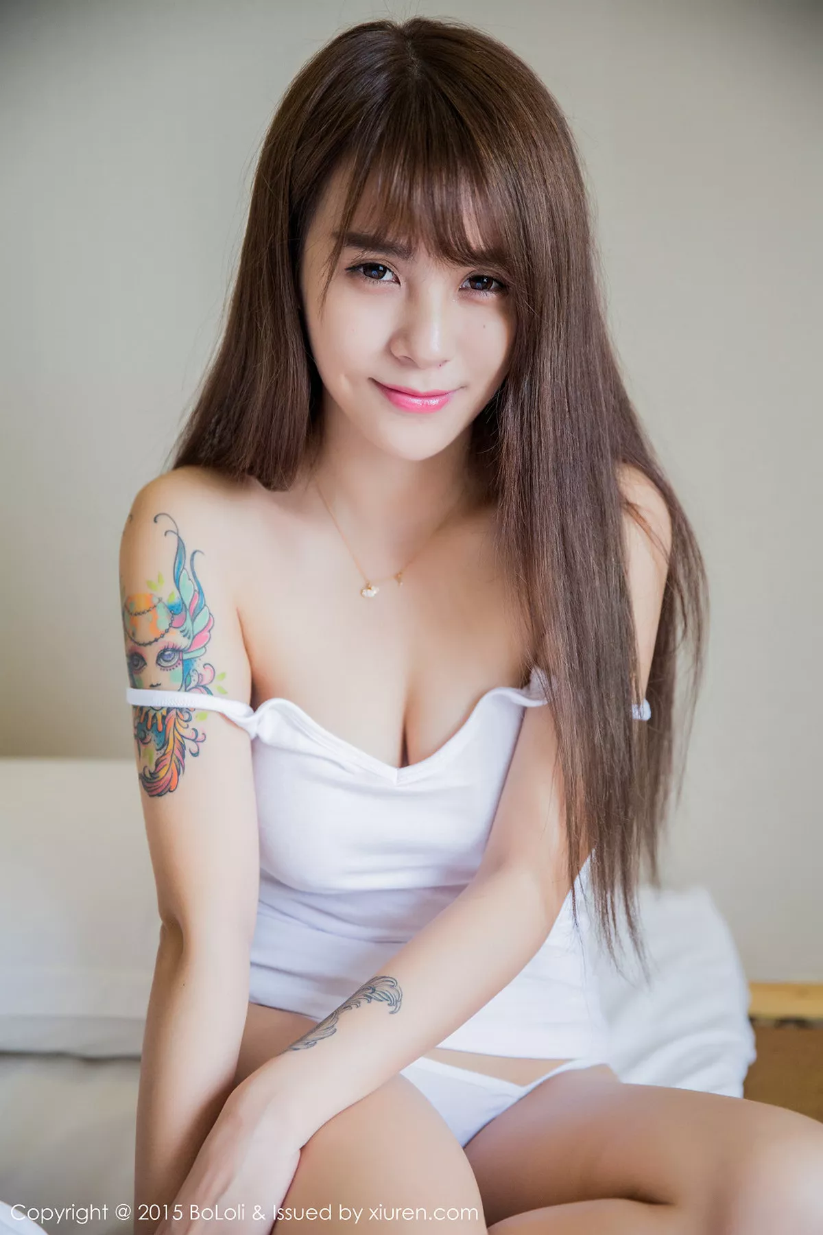 秀人集.com_[BoLoli波萝社]Vol.055_嫩模夏美酱撩白色内衣露美乳半球性感私房写真44P