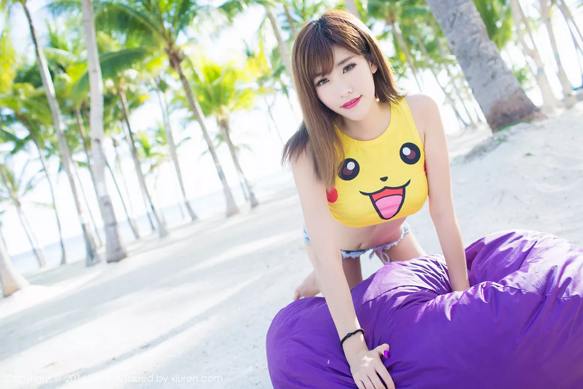 秀人集.com_[IMISS爱蜜社]Vol.057_嫩模程小烦不烦薄荷岛旅拍性感黑色比基尼诱惑写真55P