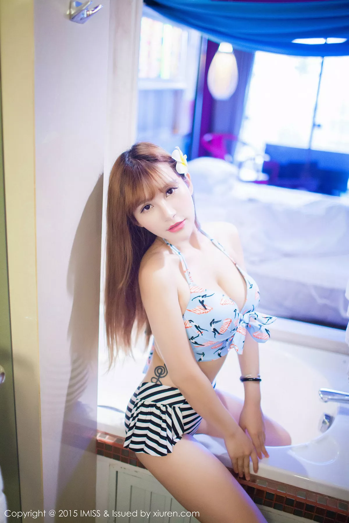 秀人集.com_[IMISS爱蜜社]Vol.051_嫩模LalaBaby啦啦居家私房性感内衣迷人美胸诱惑写真54P