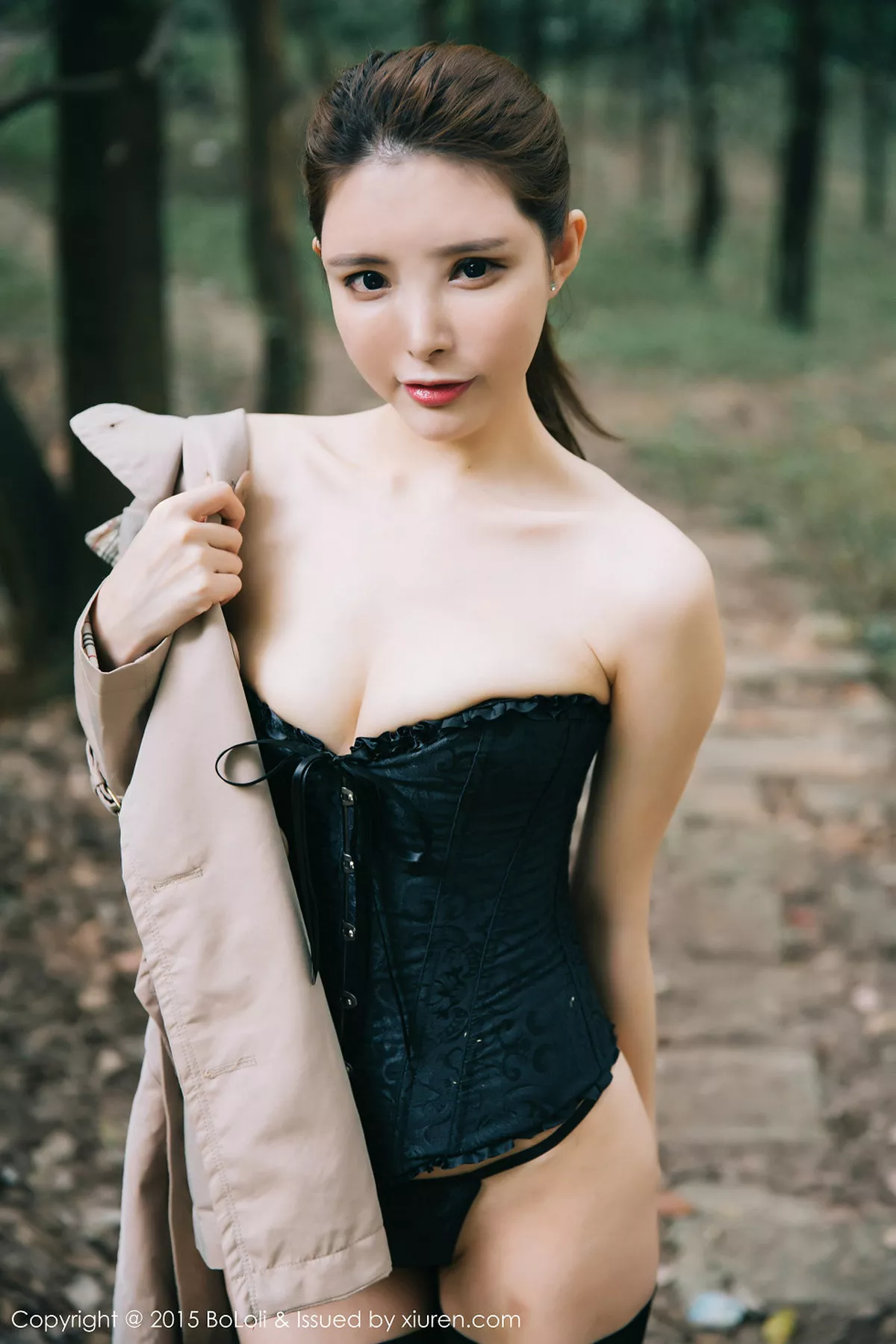 秀人集.com_[BoLoli波萝社]Vol.073_嫩模夏小秋秋秋心愿旅拍黑色透视比基尼秀豪乳写真48P