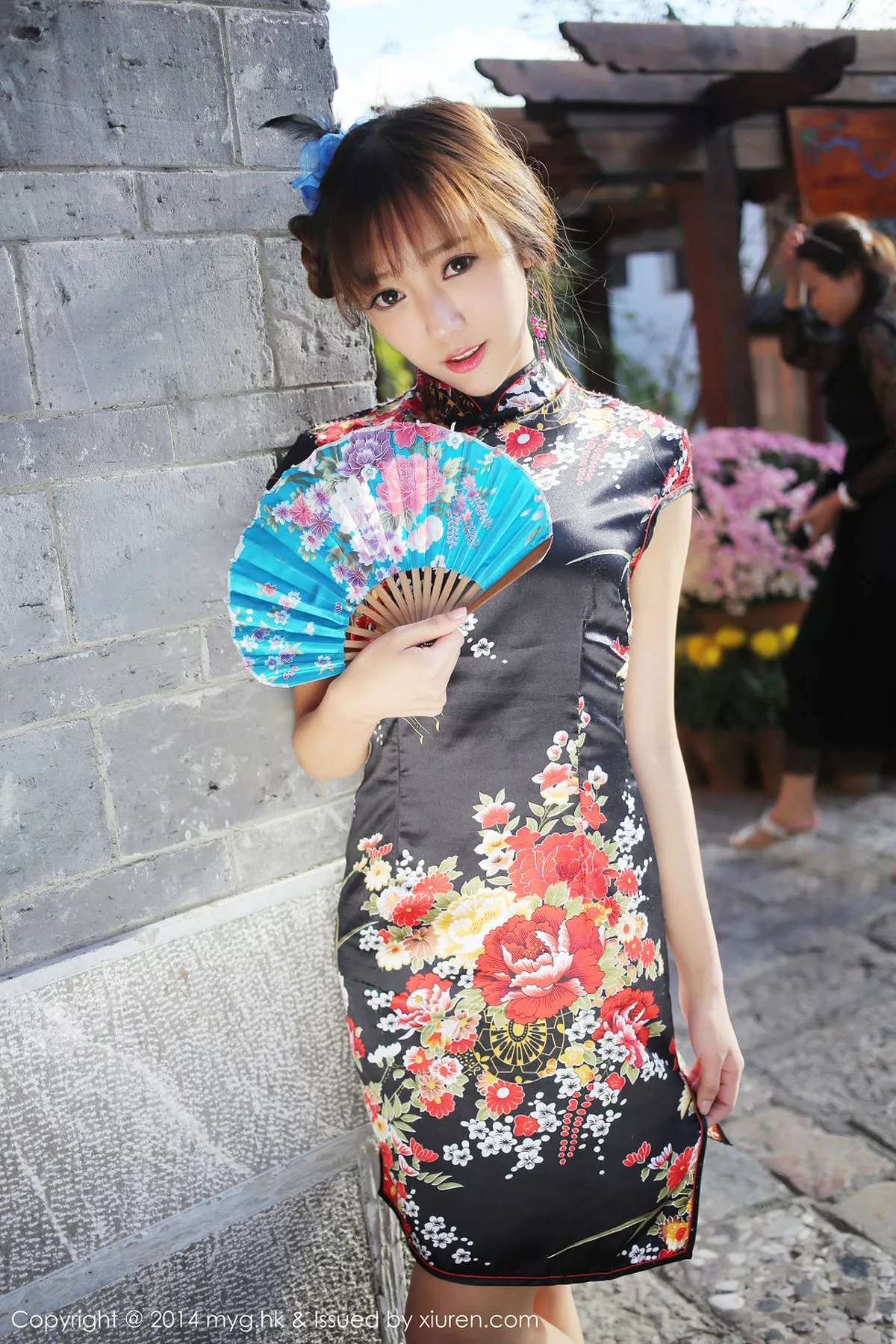 秀人集.com_[MyGirl美媛馆]Vol.080_嫩模王馨瑶yanni花色旗袍迷人风情靓丽性感写真56P